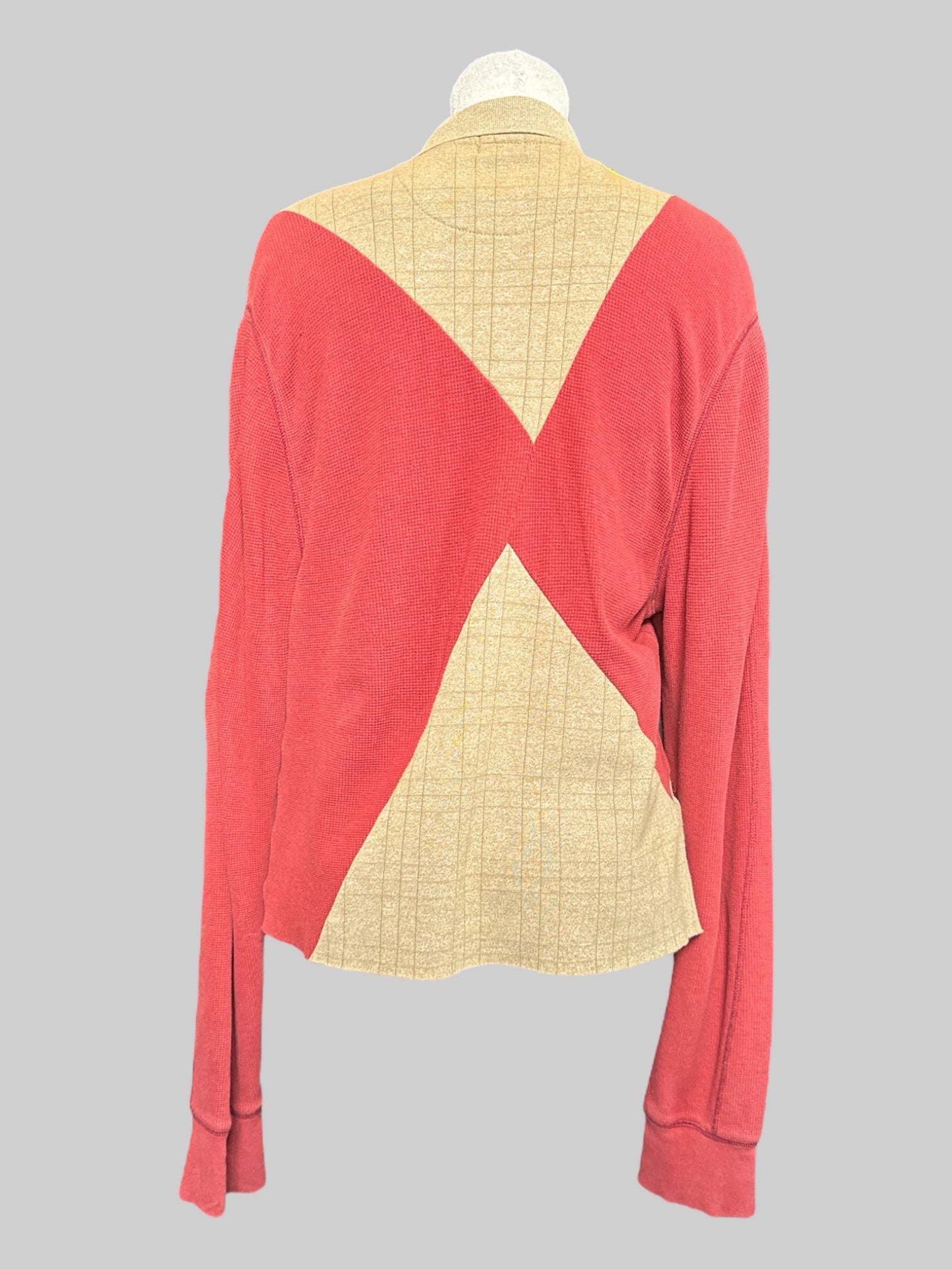 M Vintage orange and tan long sleeve