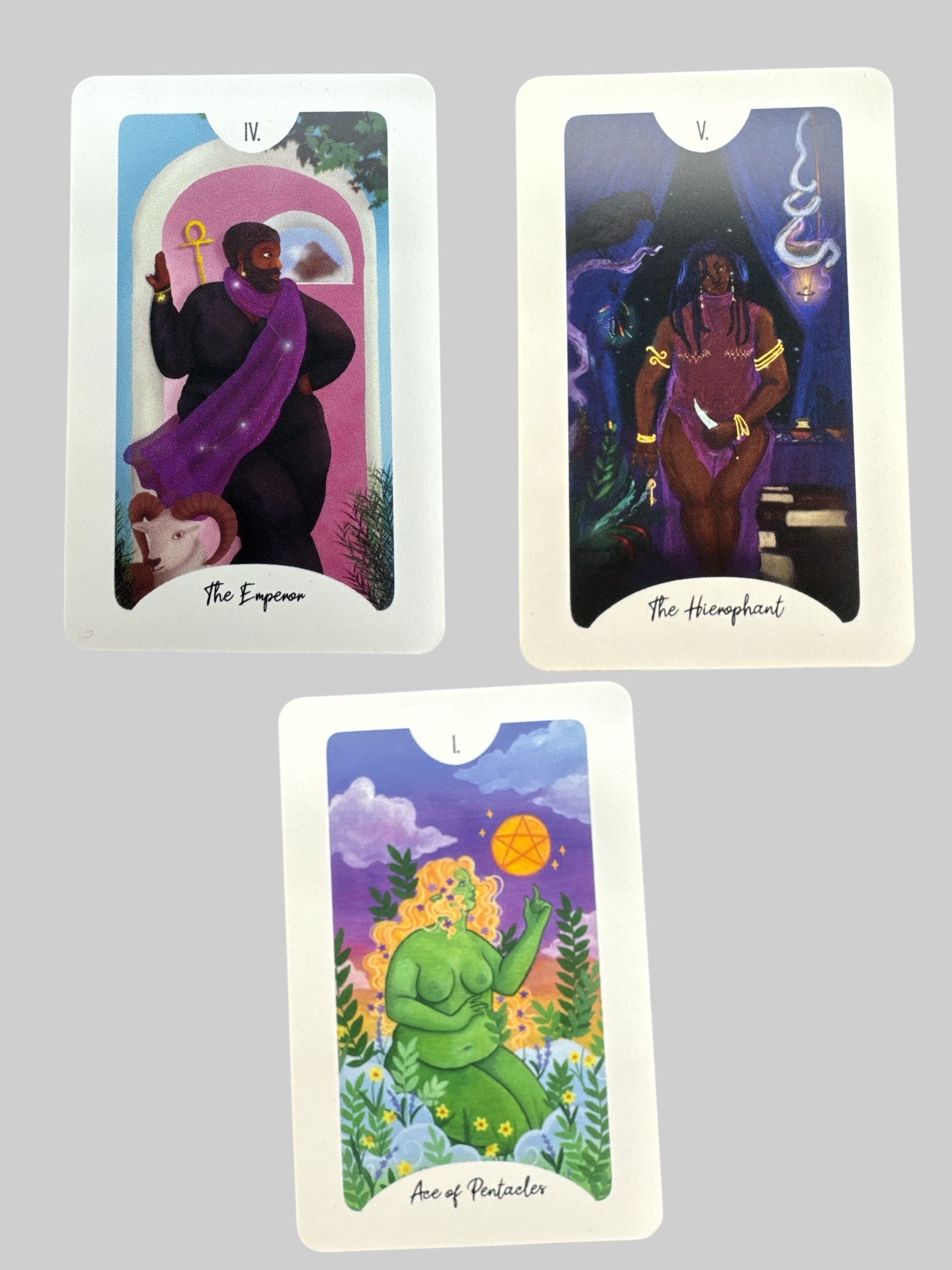 Rare Pre-loved Fat Folks tarot deck, with storage bag and cloth
