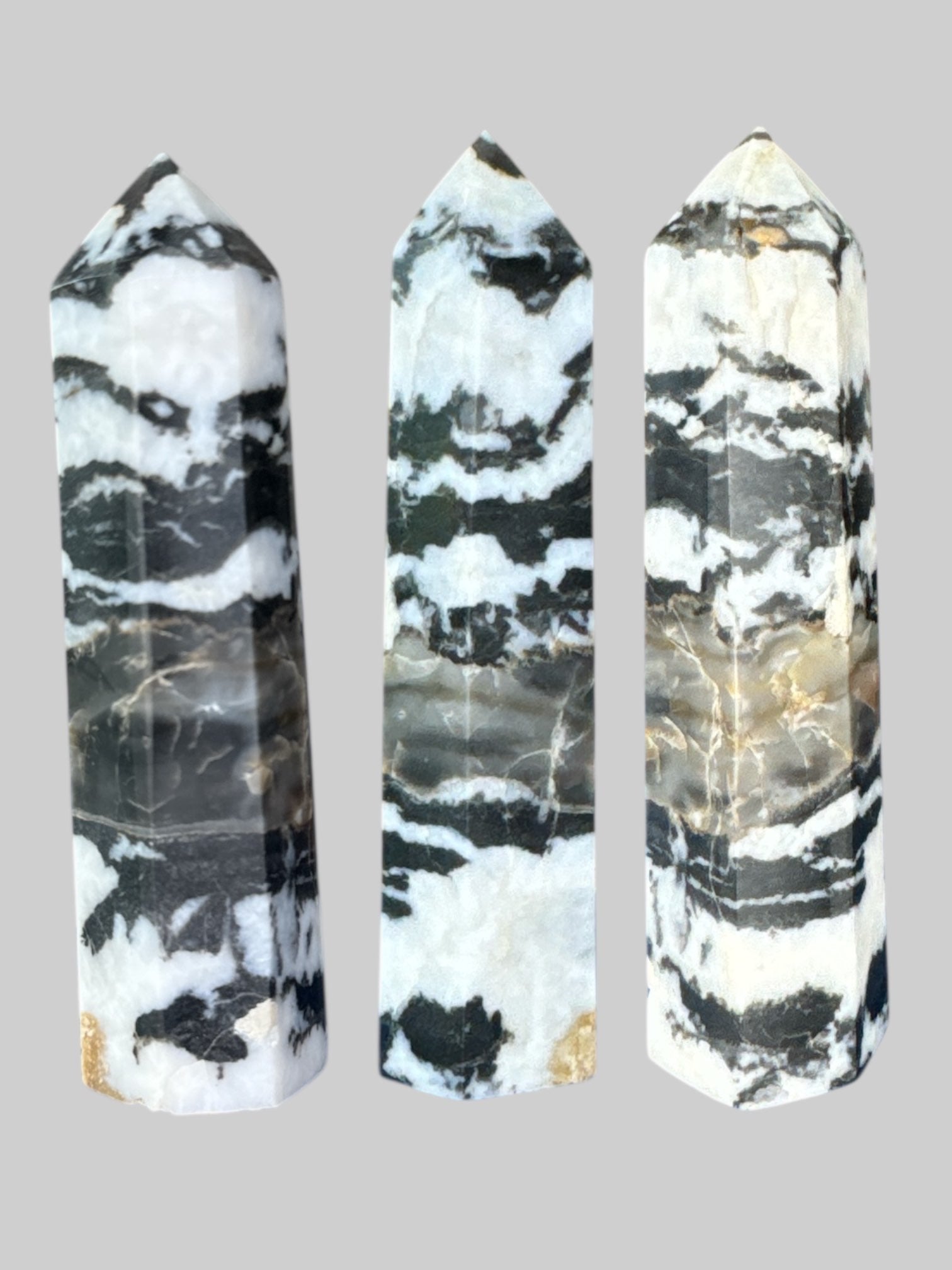 4" zebra jasper tower