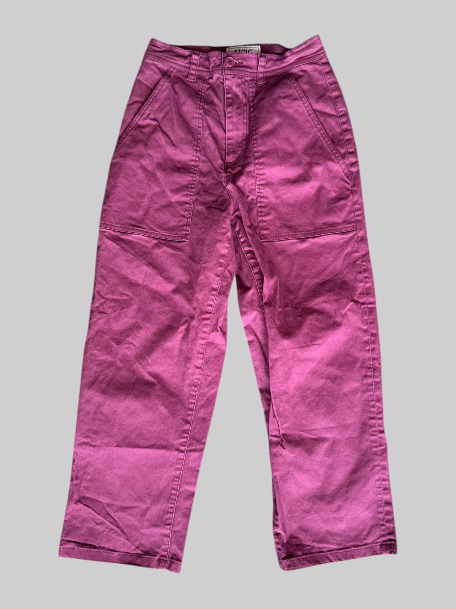 S Purple pants with pockets and stretch