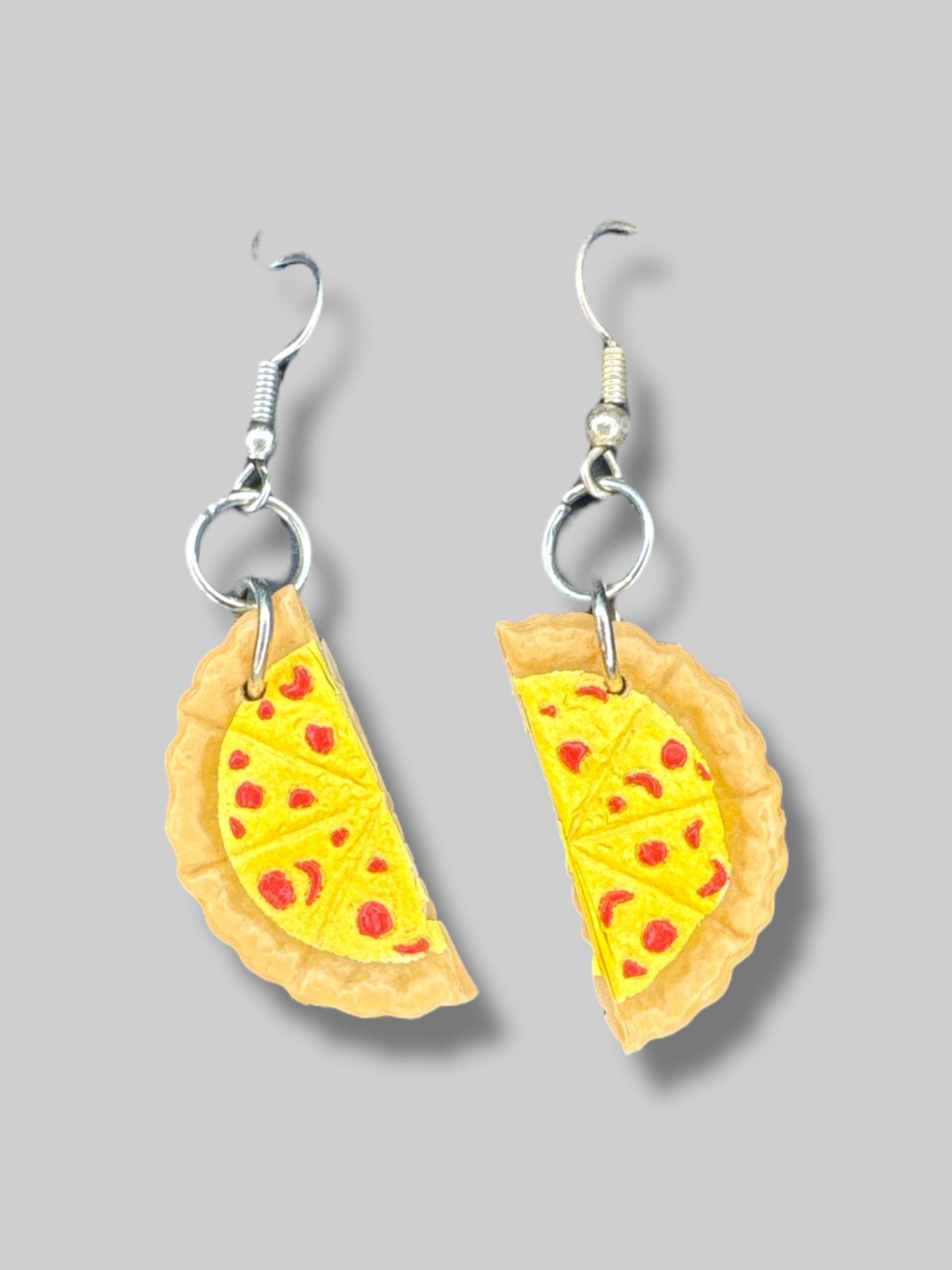 Pizza dangly earrings