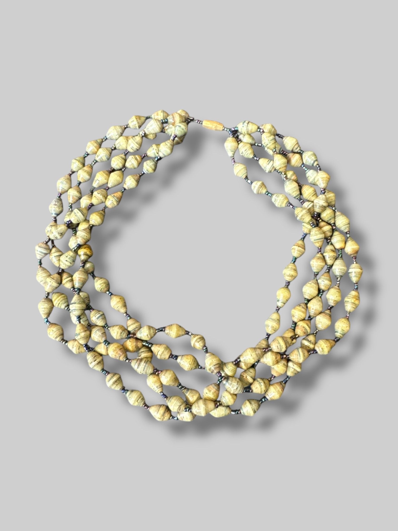 Beaded layered necklace