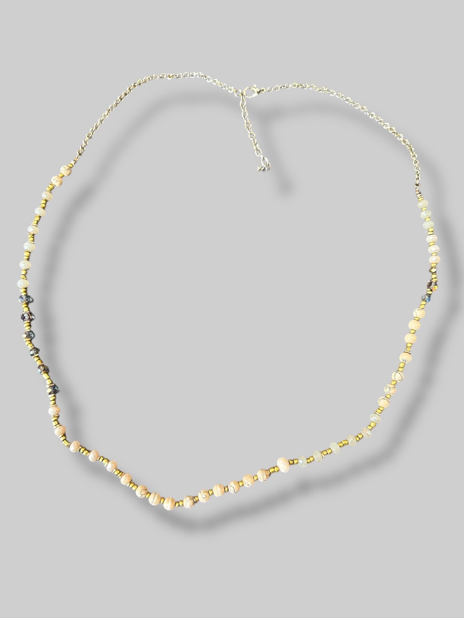 Long beaded necklace, could be also worn as a belt