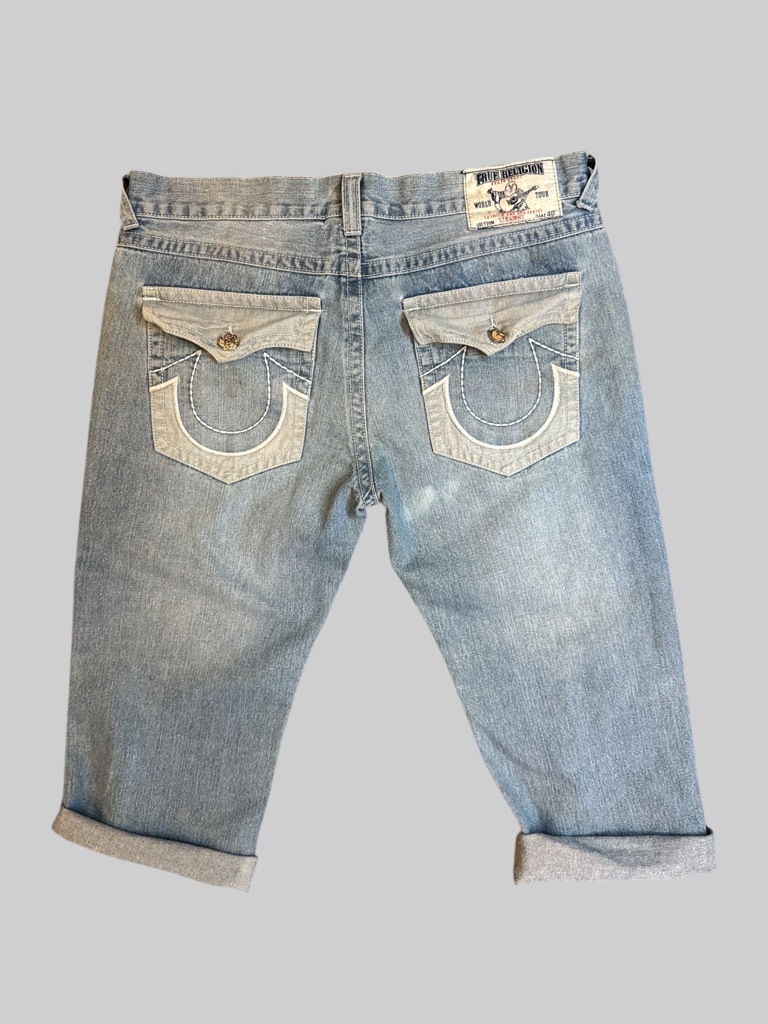 0X vintage Bad Religion cropped light denim jeans