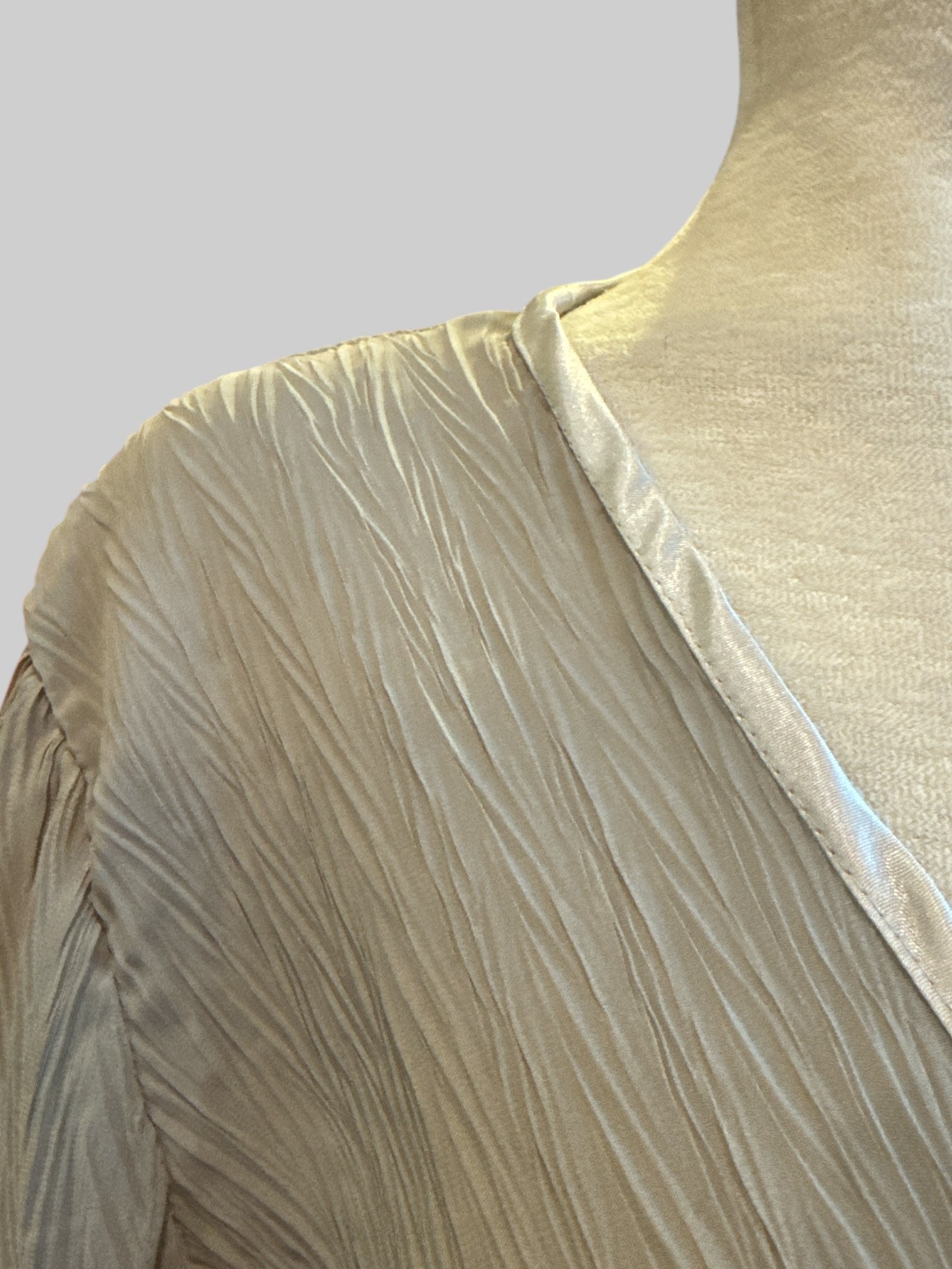 3X light weight sage green sheer chiffon textured flowy cardigan