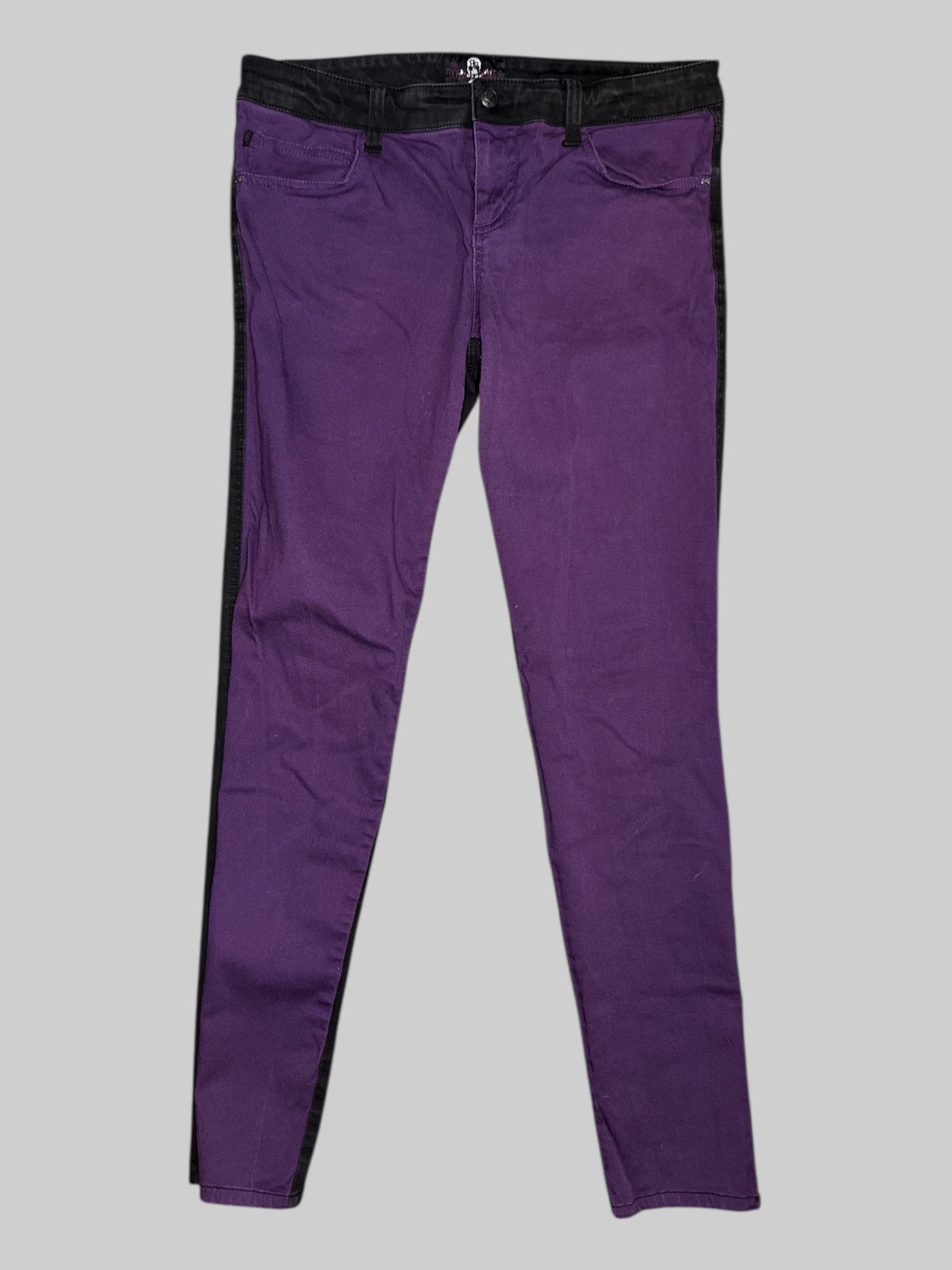 L royal bones purple and black pants