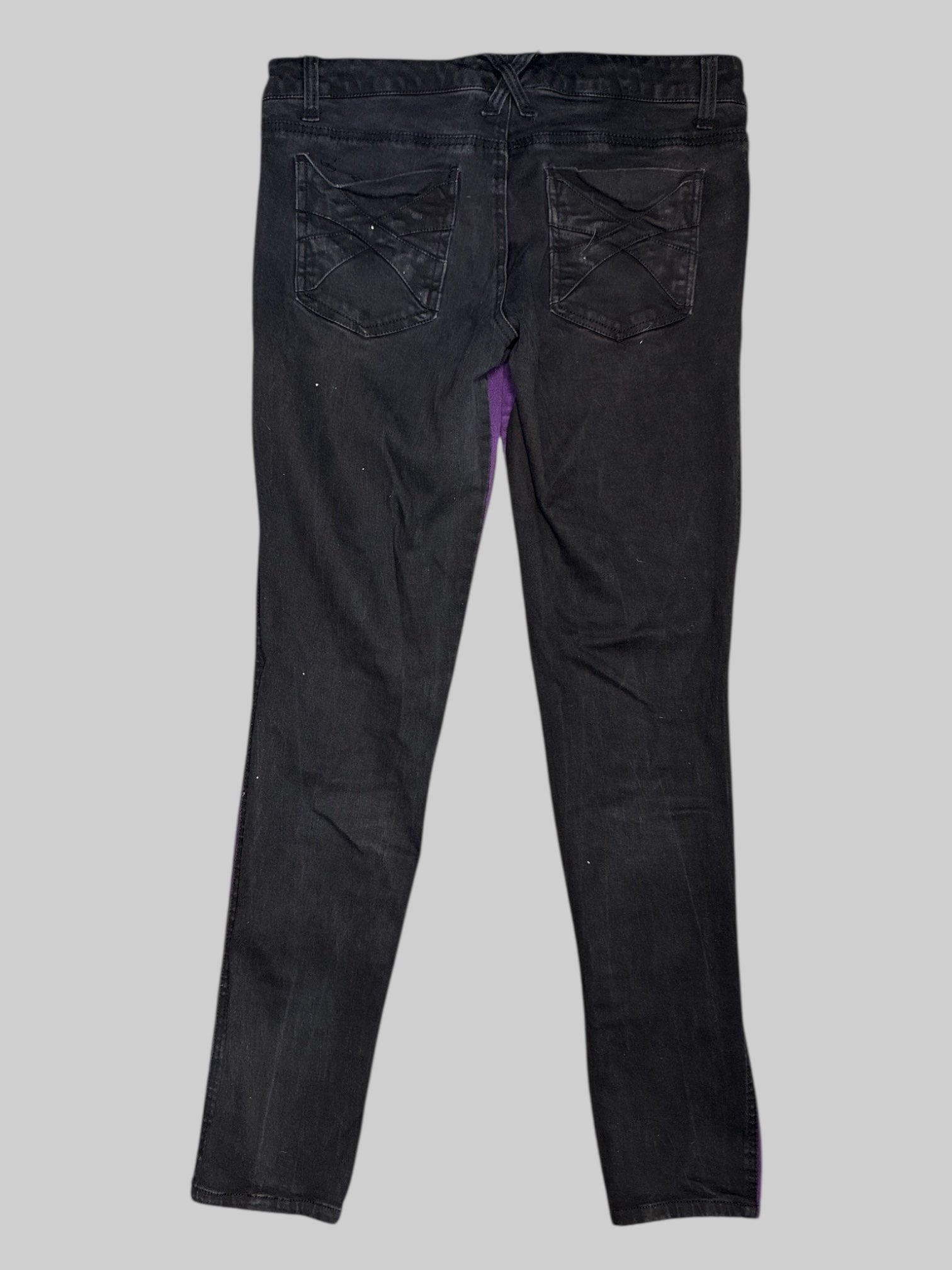 L royal bones purple and black pants