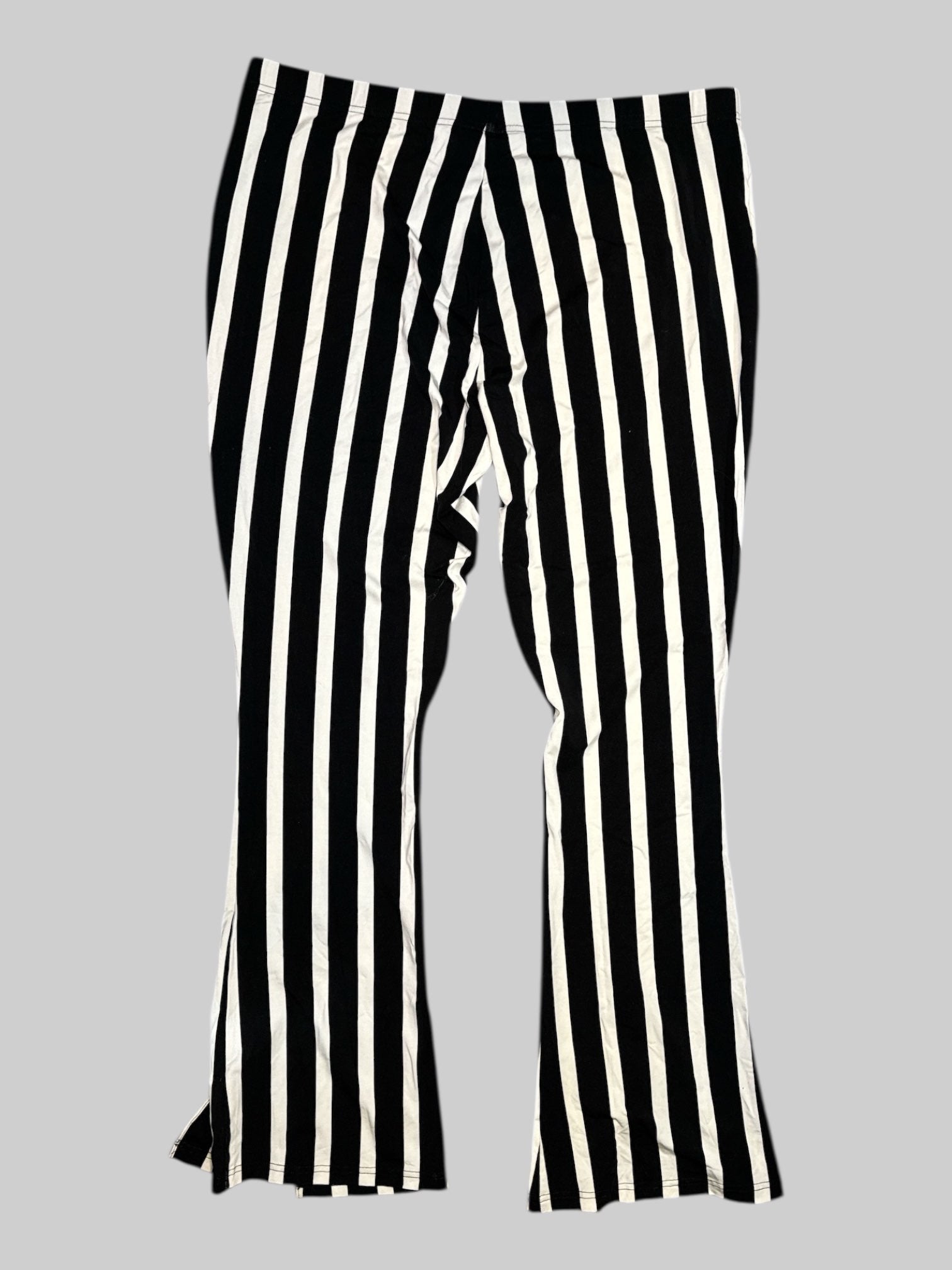 0X NWT killstar black and white striped flowy and stretchy wide legs pants