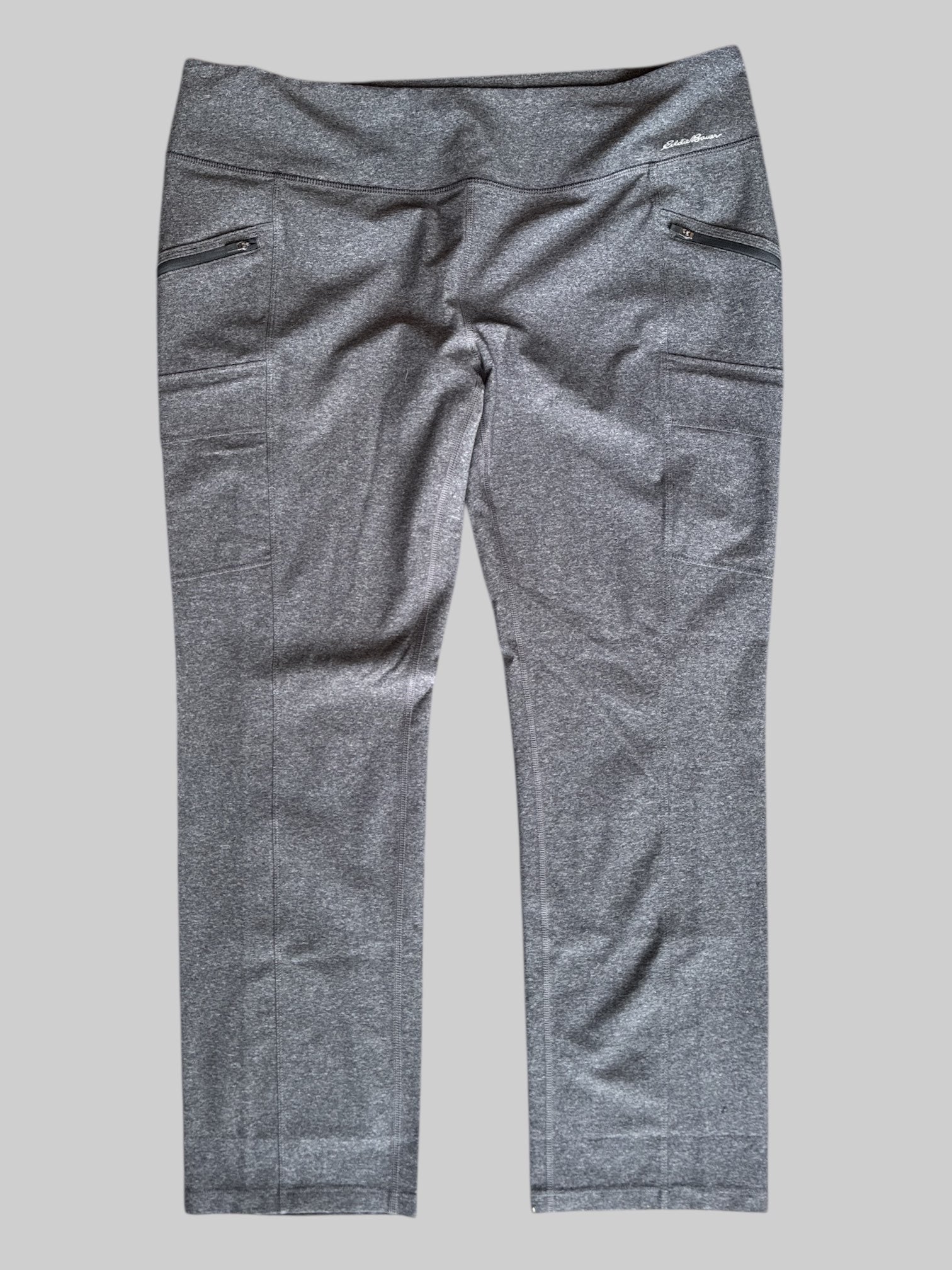 2X NWT gray leggings with multiple pockets and stretch, perfect for hiking!