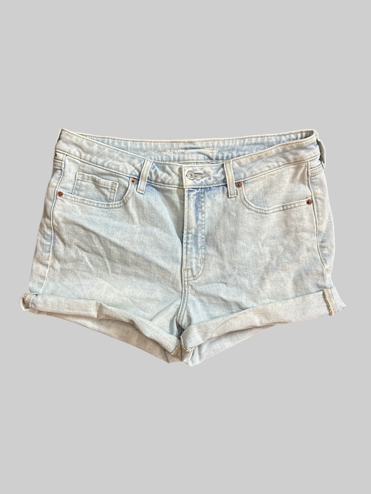 XL Light wash denim shorts