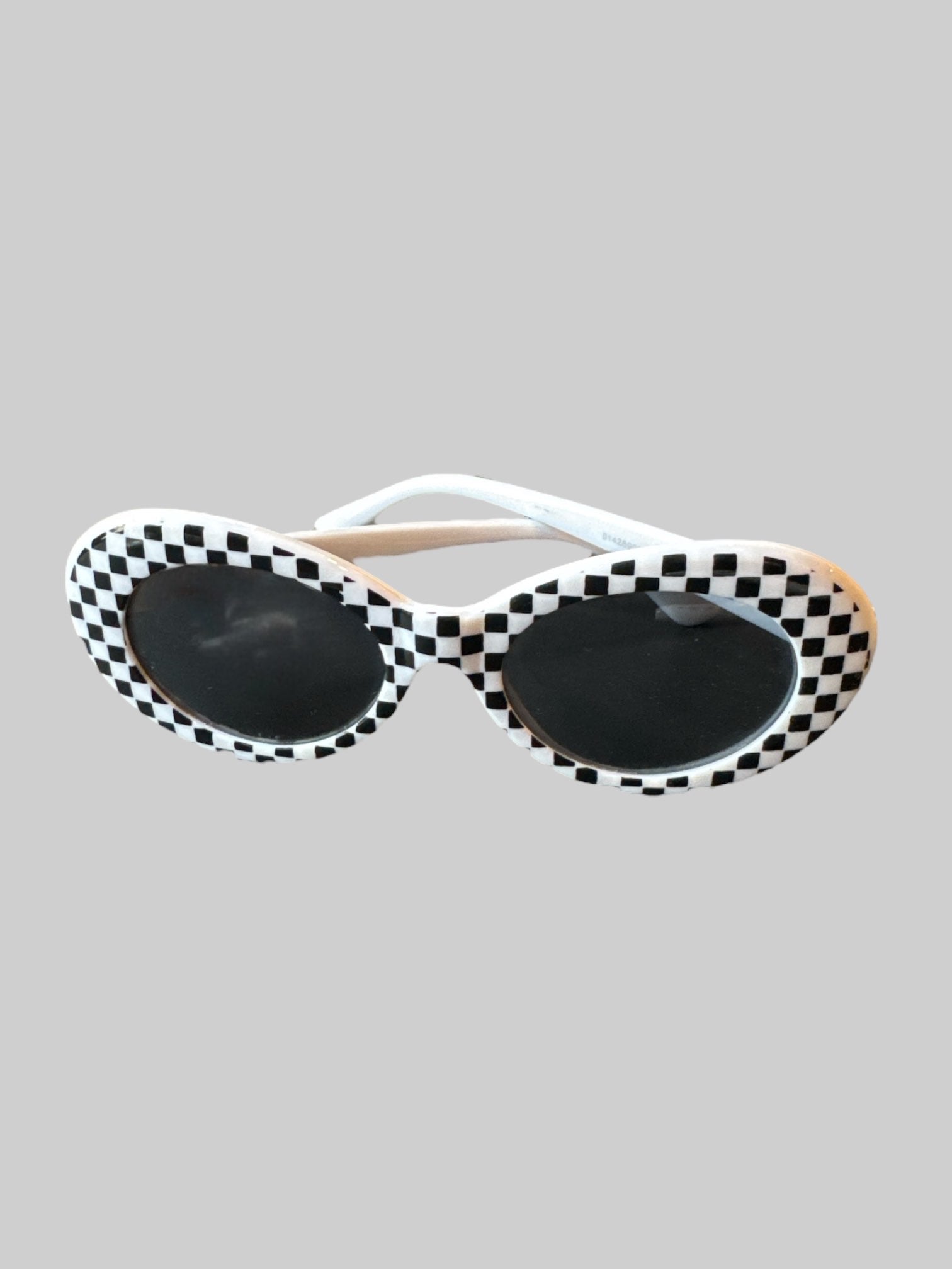 Black and white checkered sunglasses