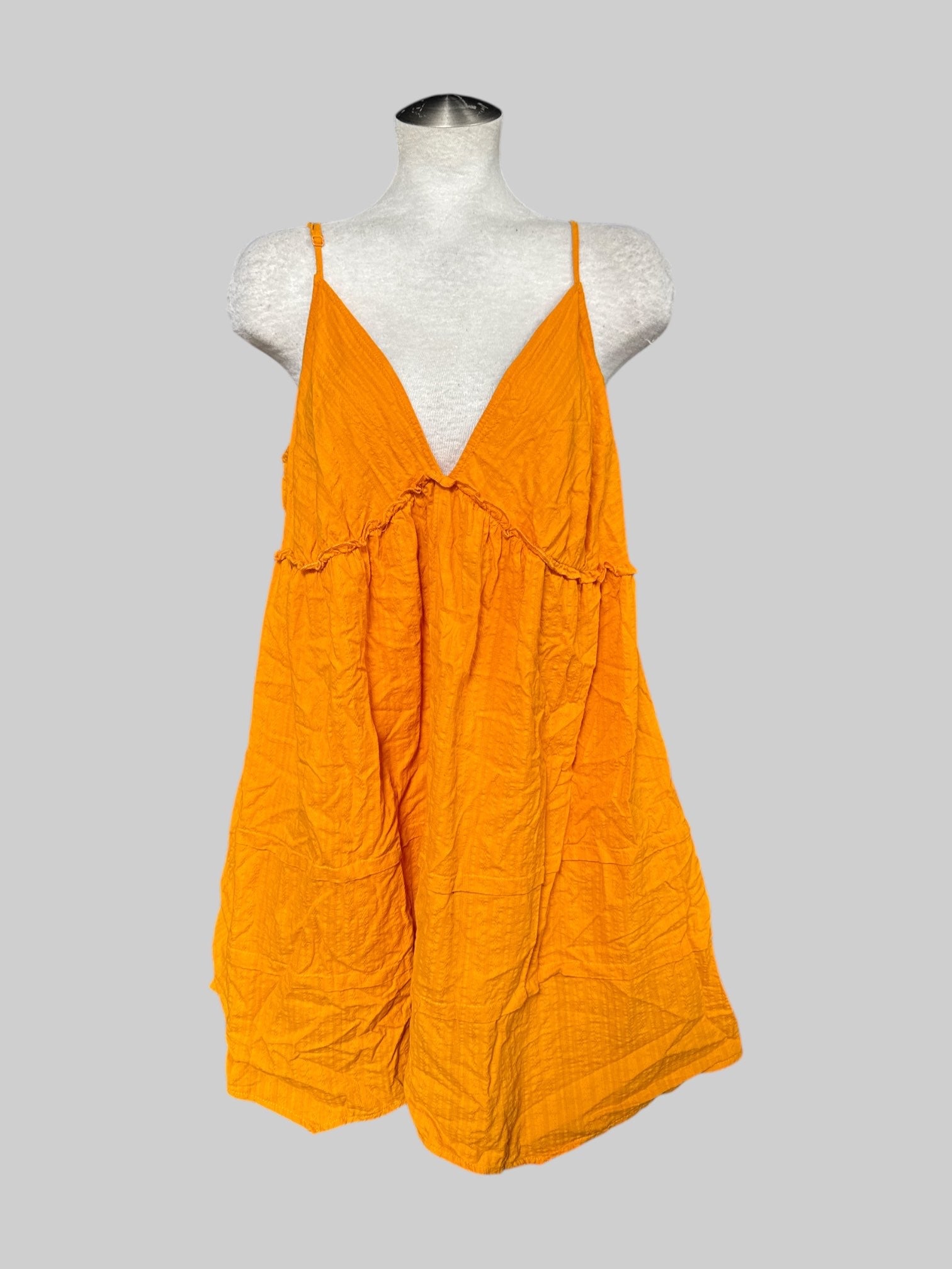 0X Mango orange mini dress with adjustable straps