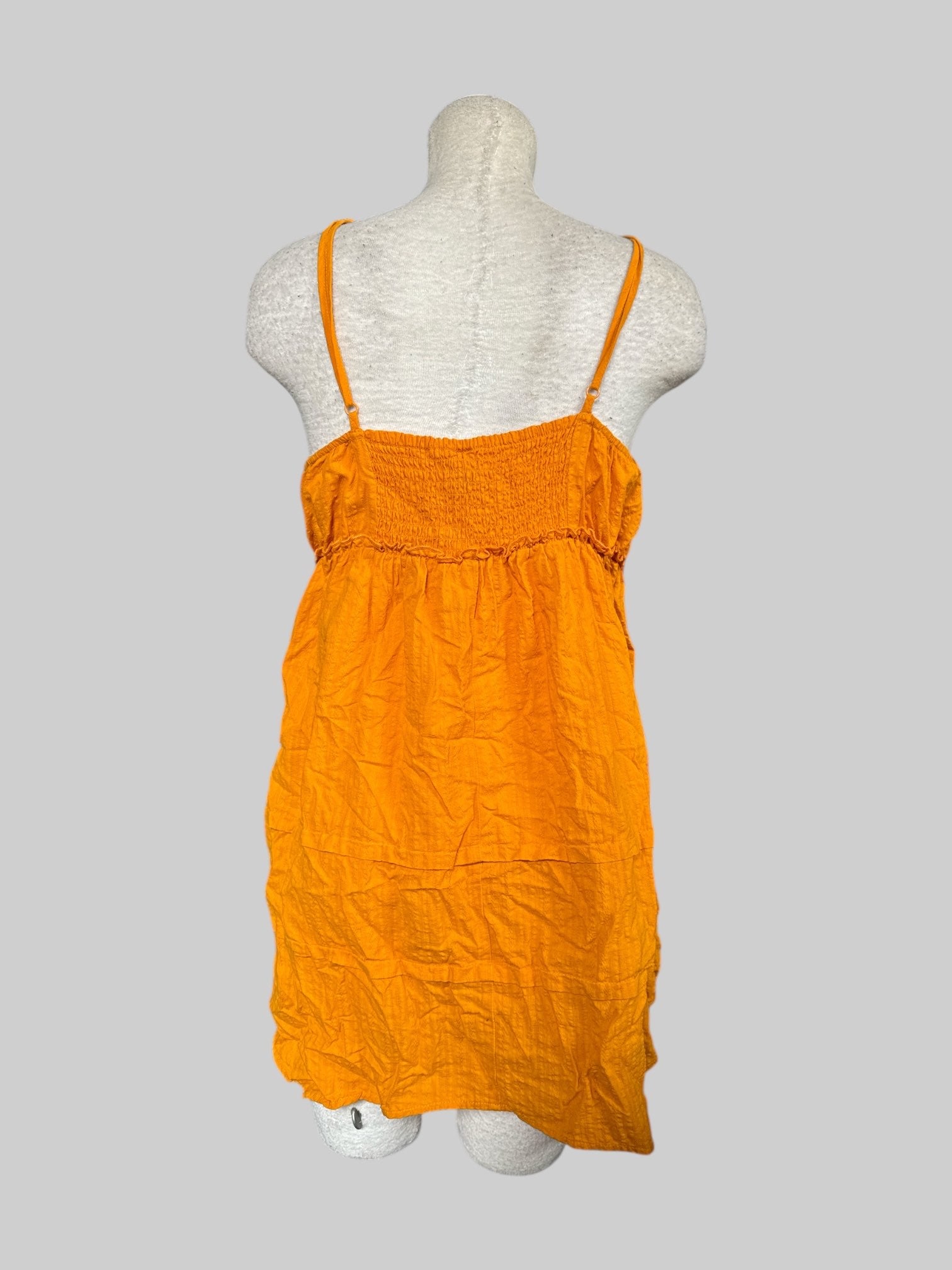 0X Mango orange mini dress with adjustable straps