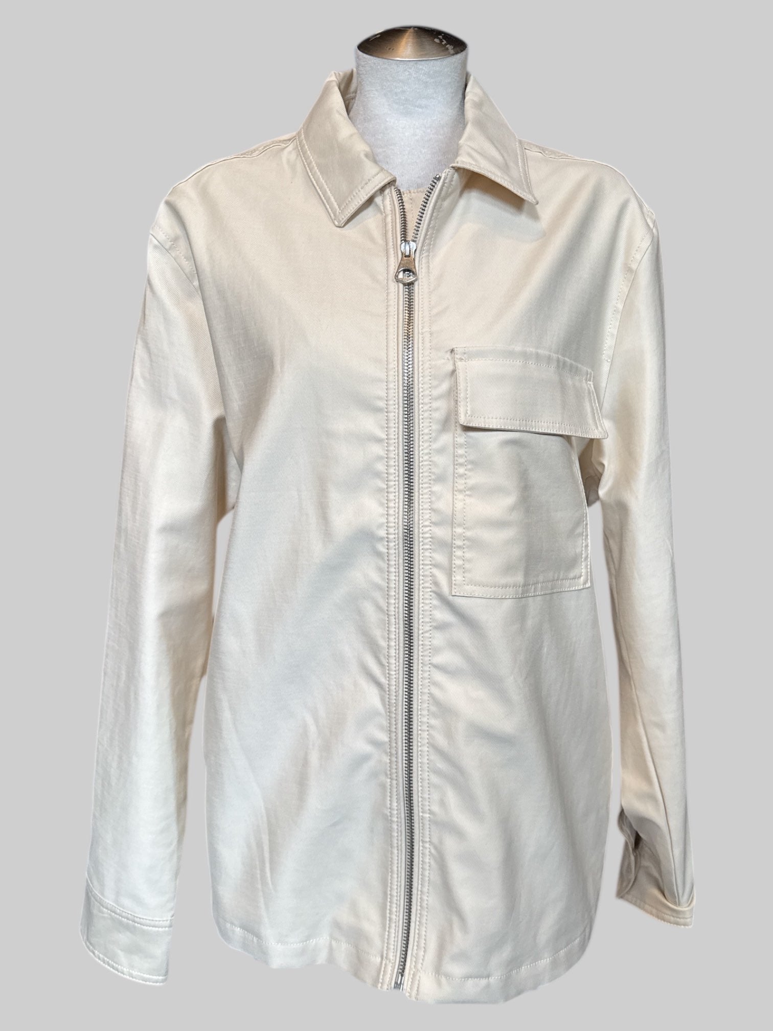 XL cream zip up jacket