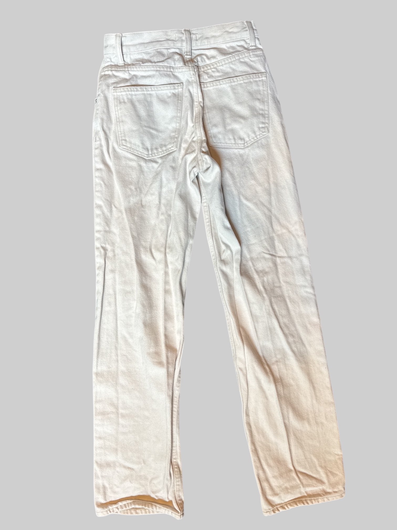 XS cream jeans