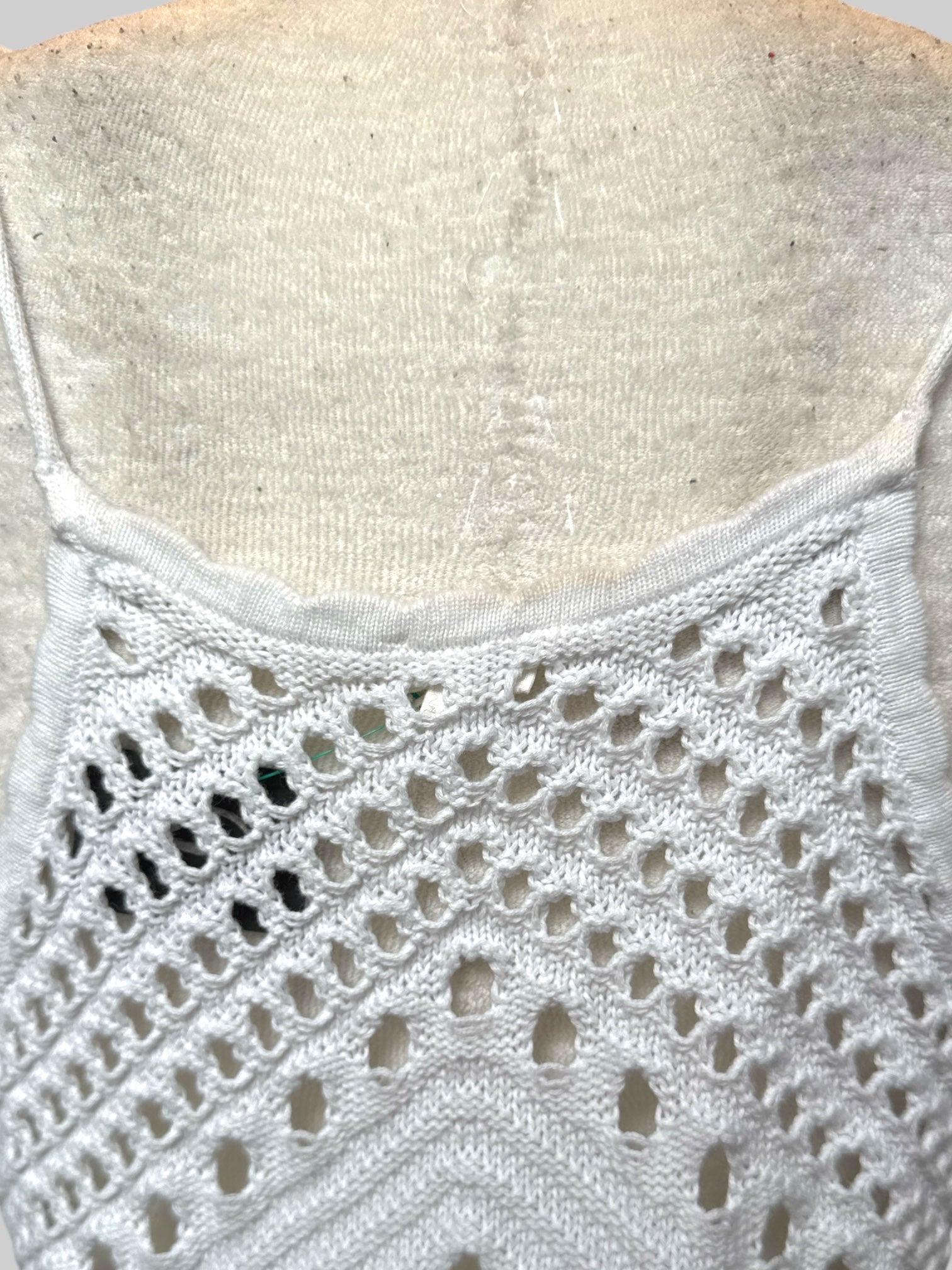 XL white knit dress