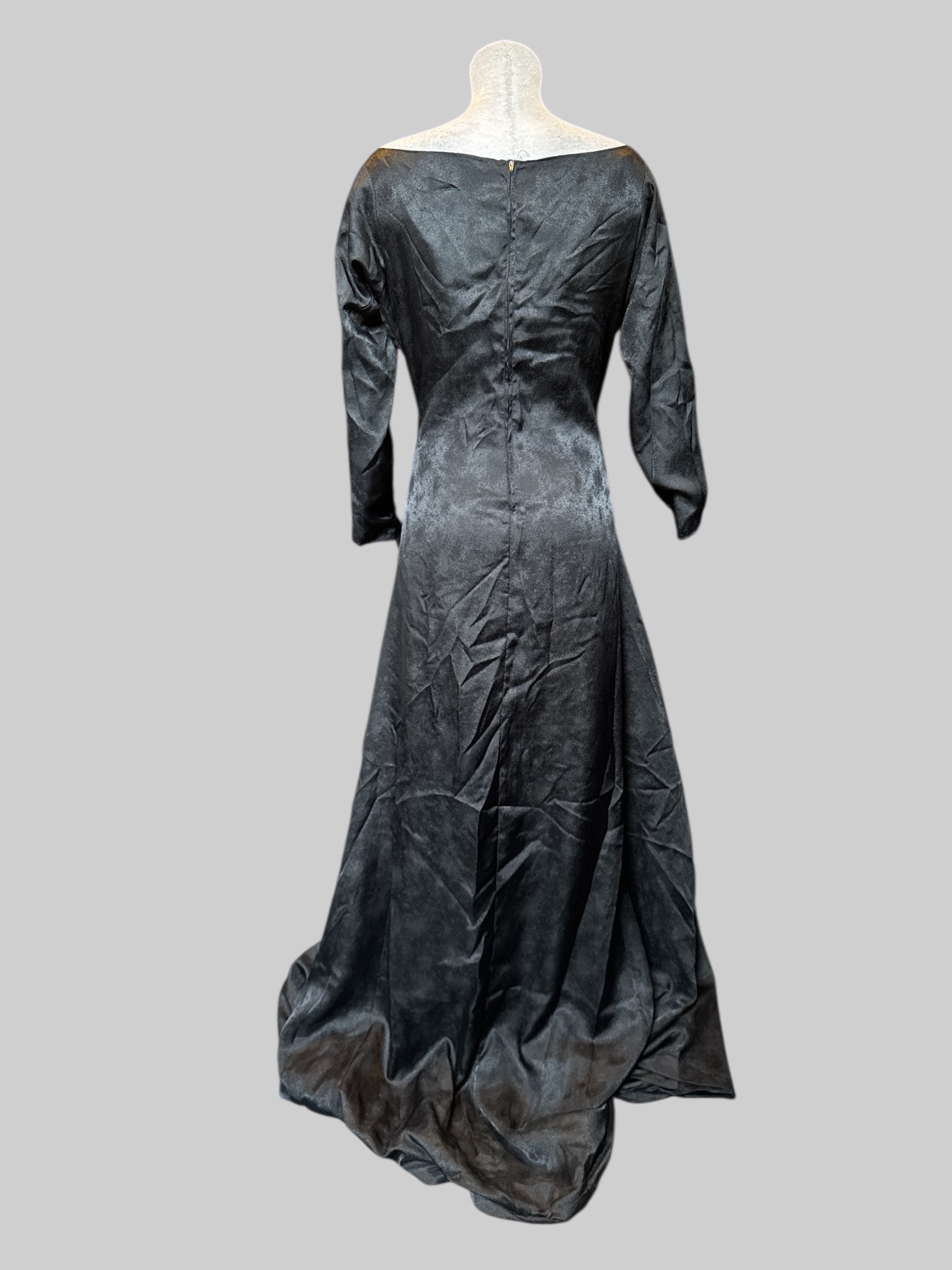 L handmade black maxi dress