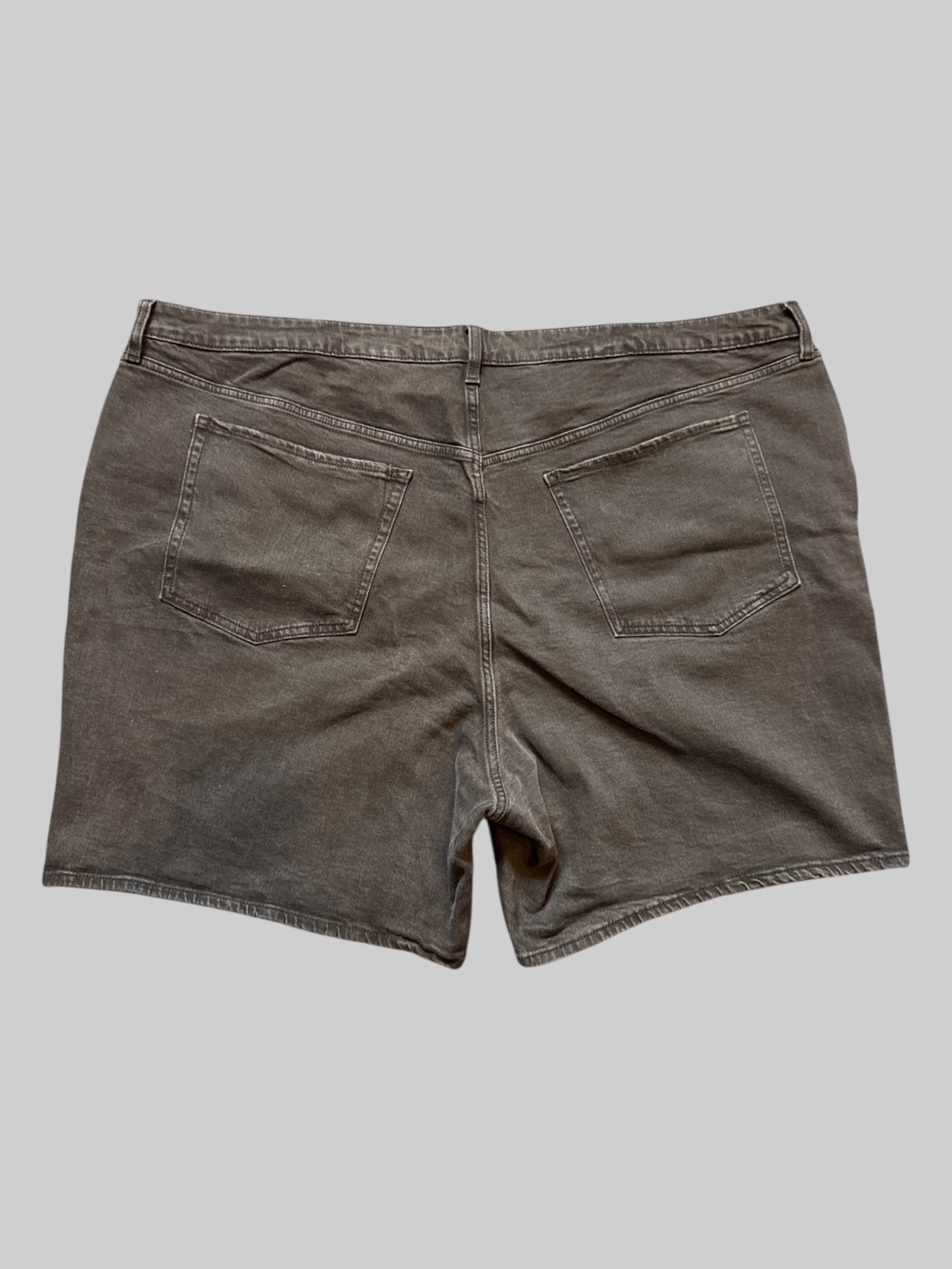 4X black stretchy denim shorts