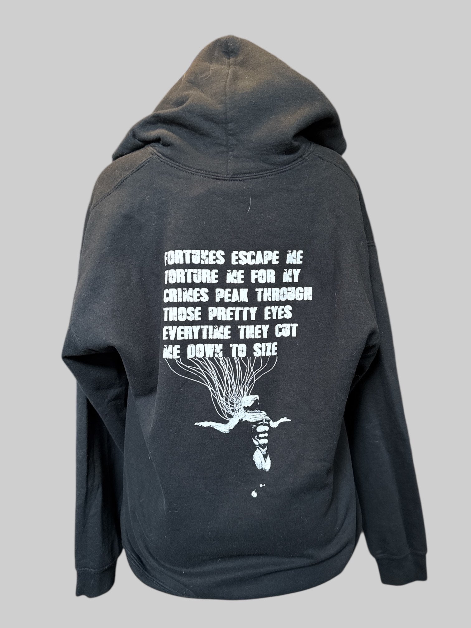 1X black Velvet Acid Christ band hoodie