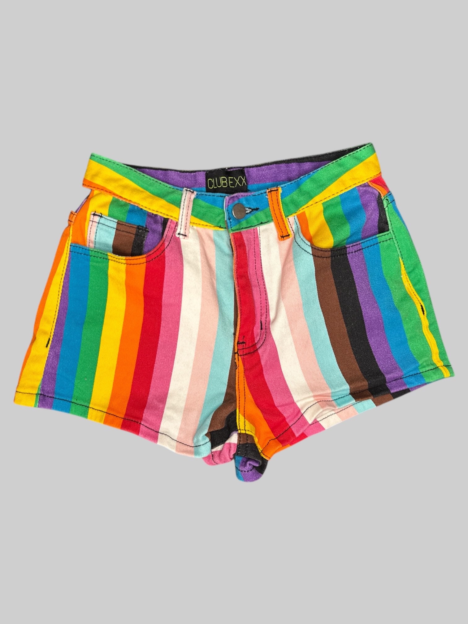 XS Rainbow shorts with pockets