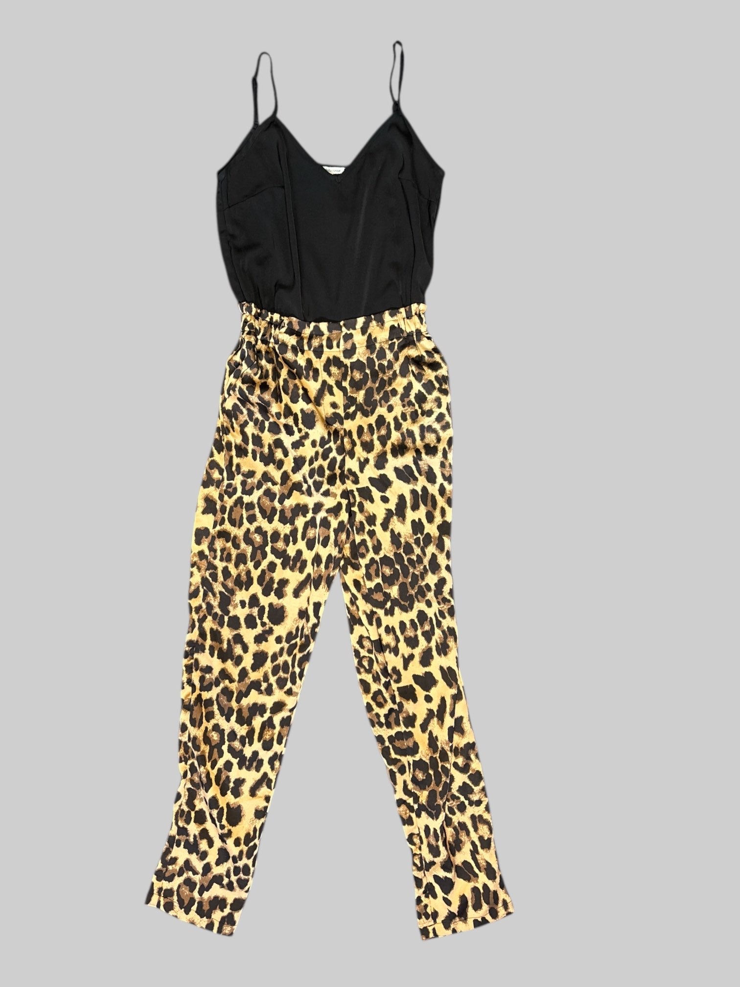 S animal print jumpsuit