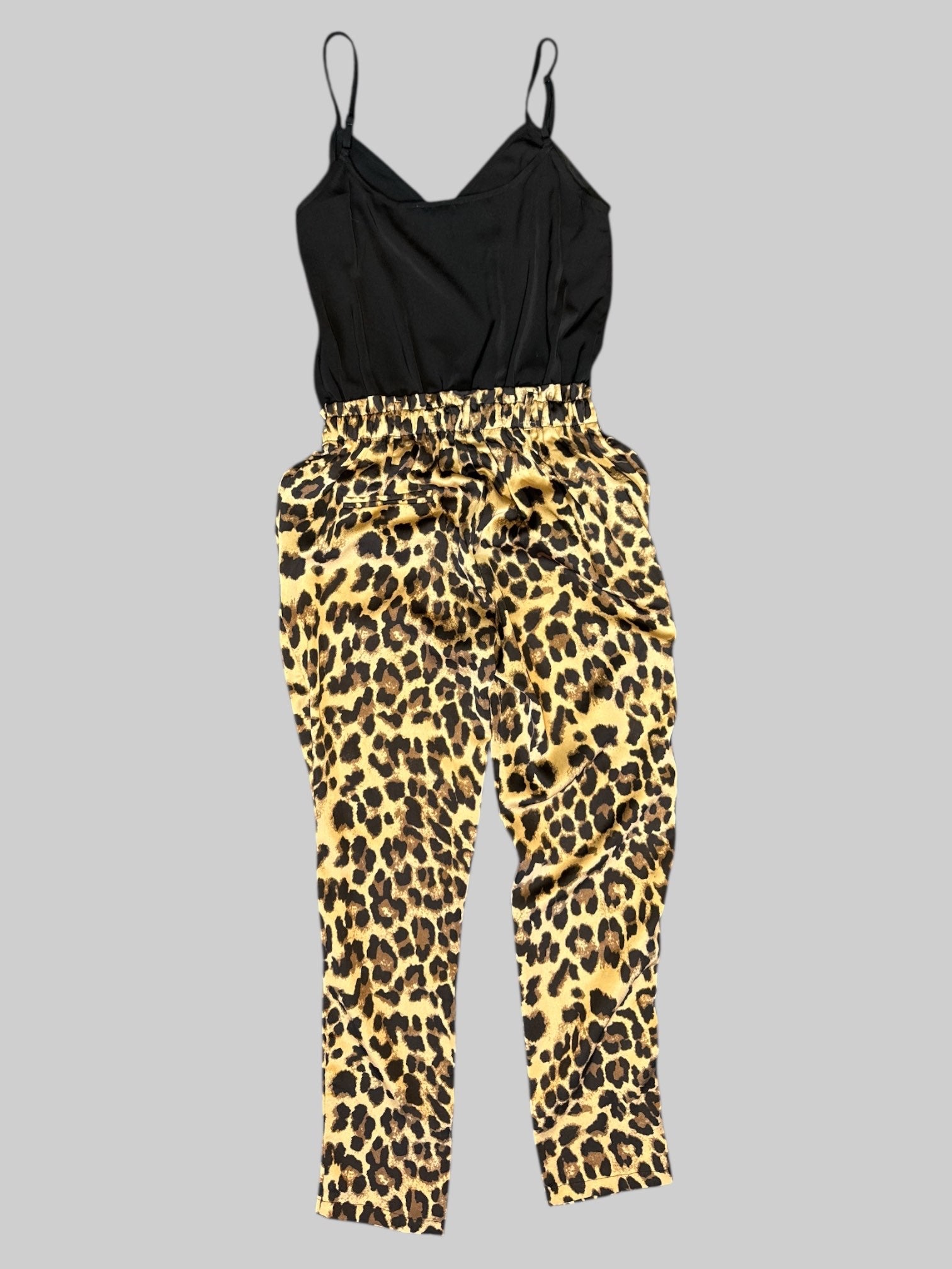 S animal print jumpsuit