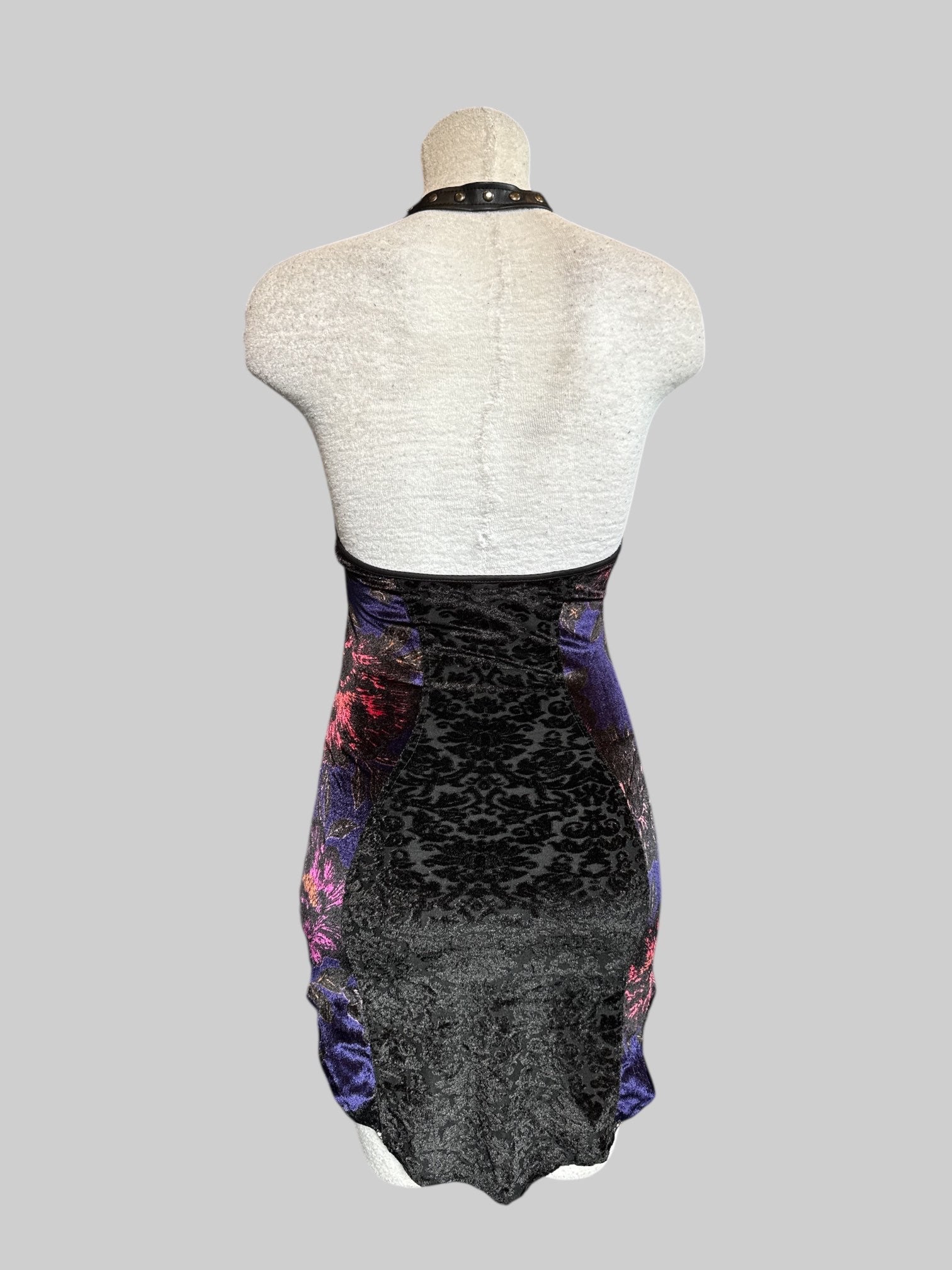 S “Toxic Vision” red label *one of a kind* designer Black Magic dress