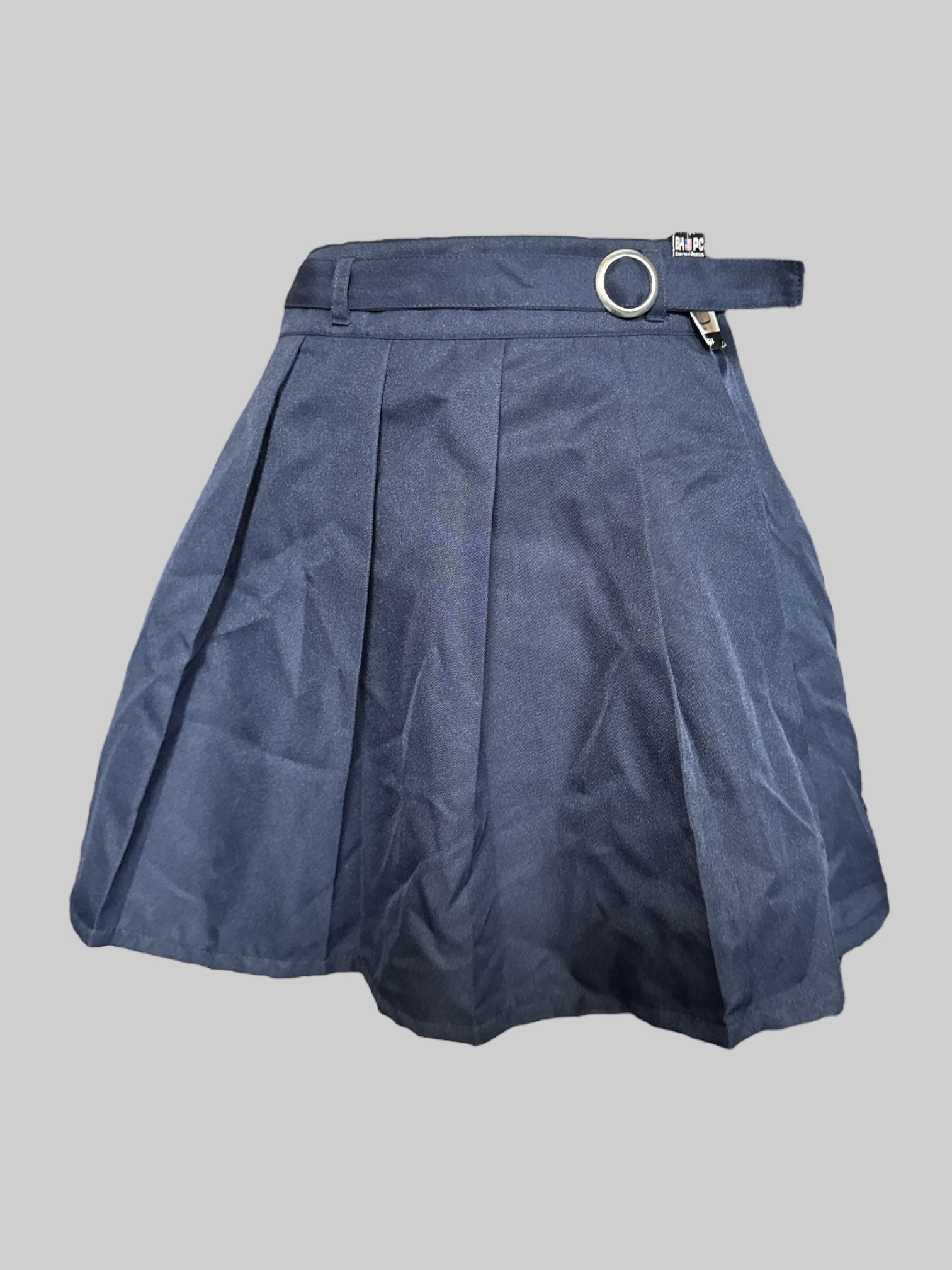 XS NWT Beverly Hills Polo Club navy blue pleated skirt with belt and elastic waistband in back