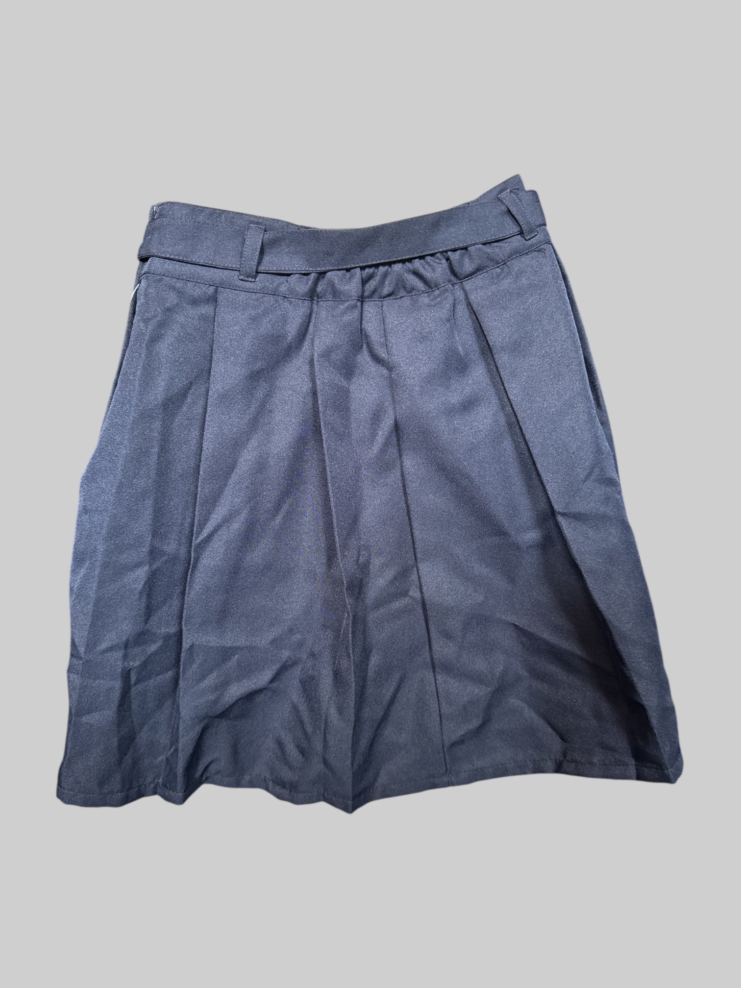 XS NWT Beverly Hills Polo Club navy blue pleated skirt with belt and elastic waistband in back
