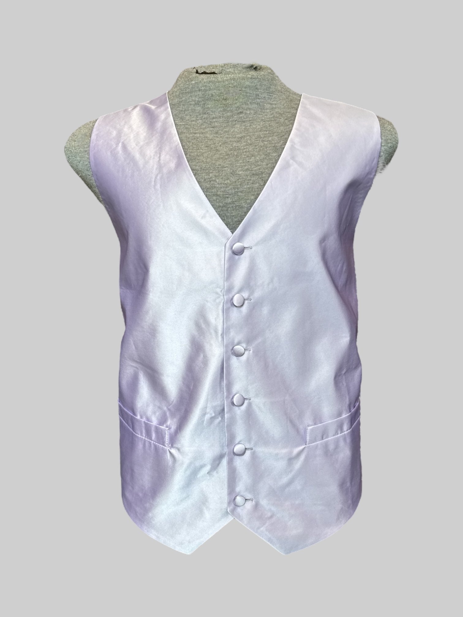 0X Light purple vest with pockets and adjustable waist strap