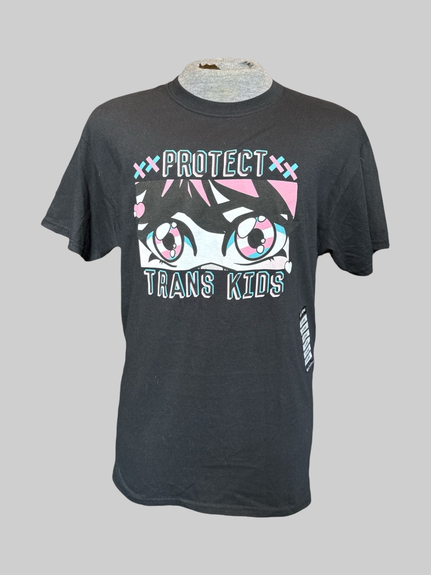 XL NWT black T-shirt with “protect Trans kids” graphic
