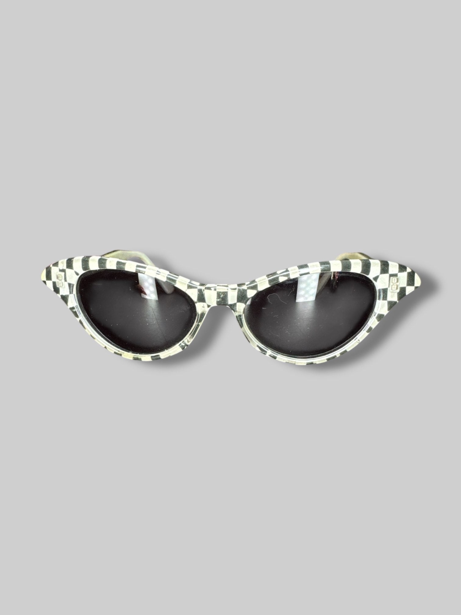 Black and white checkered sunglasses