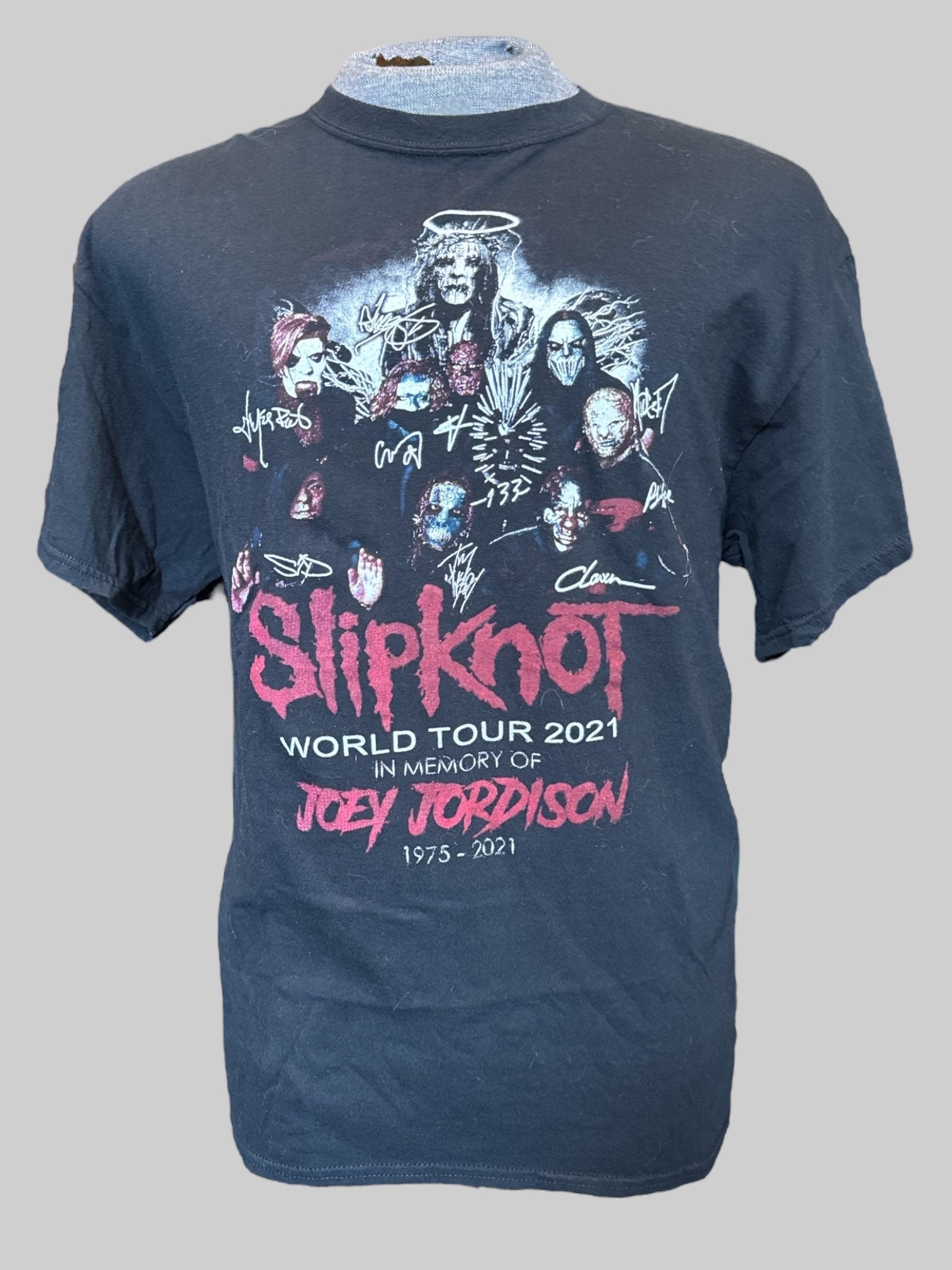 0X Black Slipknot world tour 2021 T-shirt