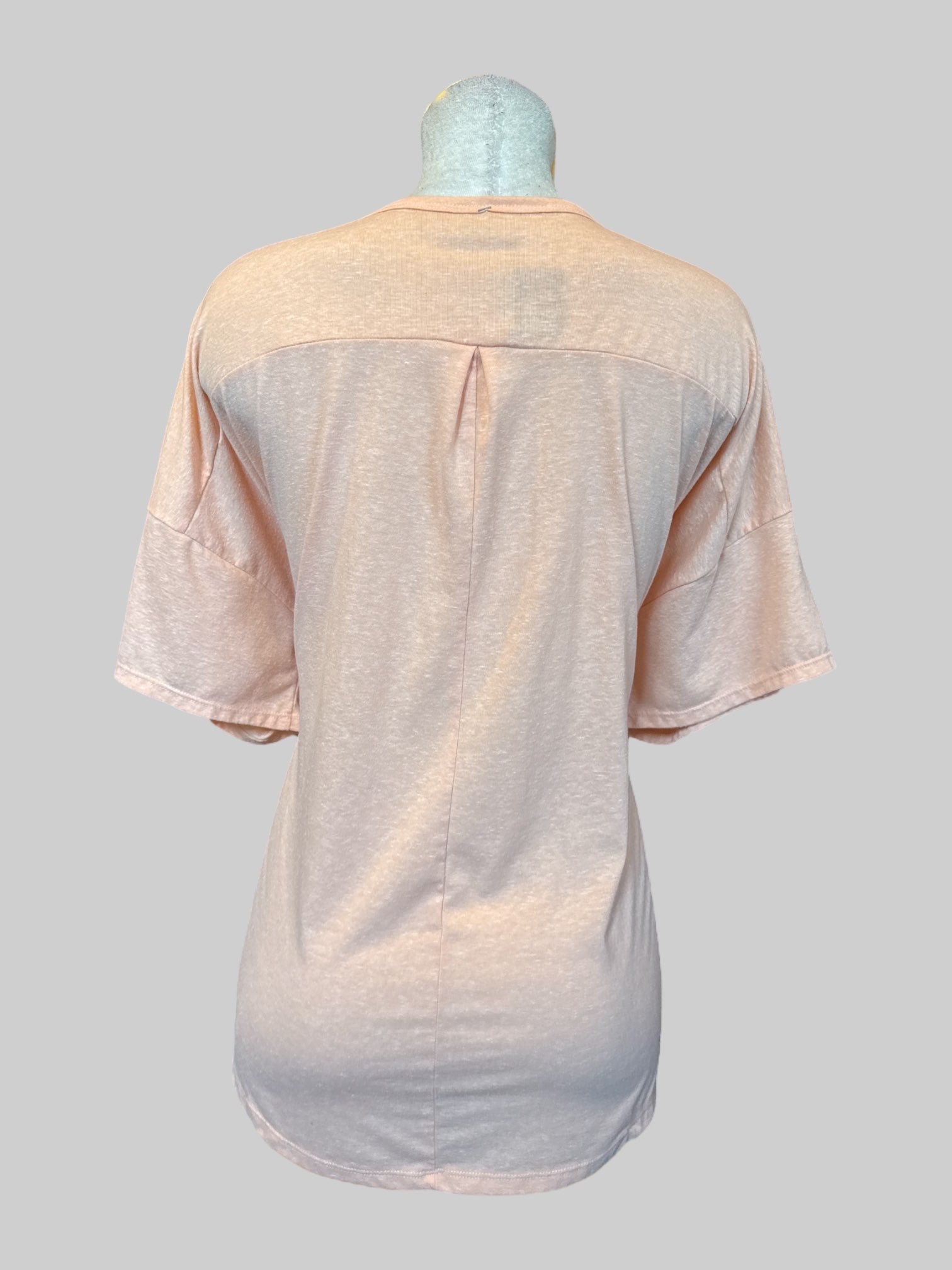 3X Pink T-shirt with floral rhinestone design