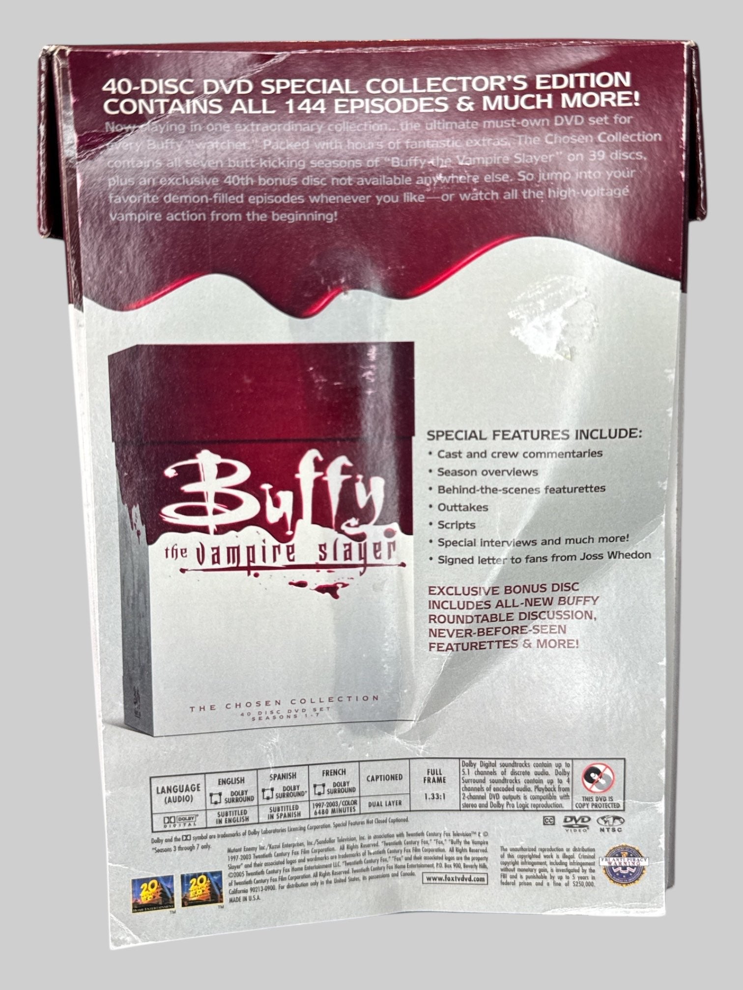NWT Buffy the Vampire Slayer “Chosen Collection” on DVD
