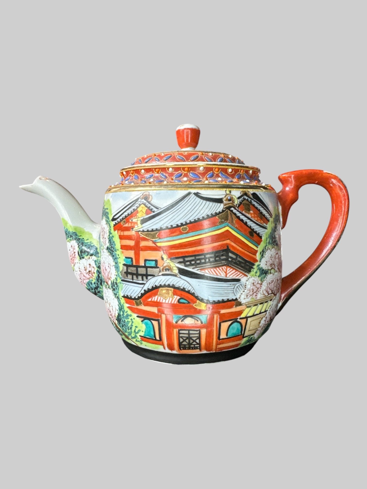 Made in Japan or Nate tea pot with cherry trees