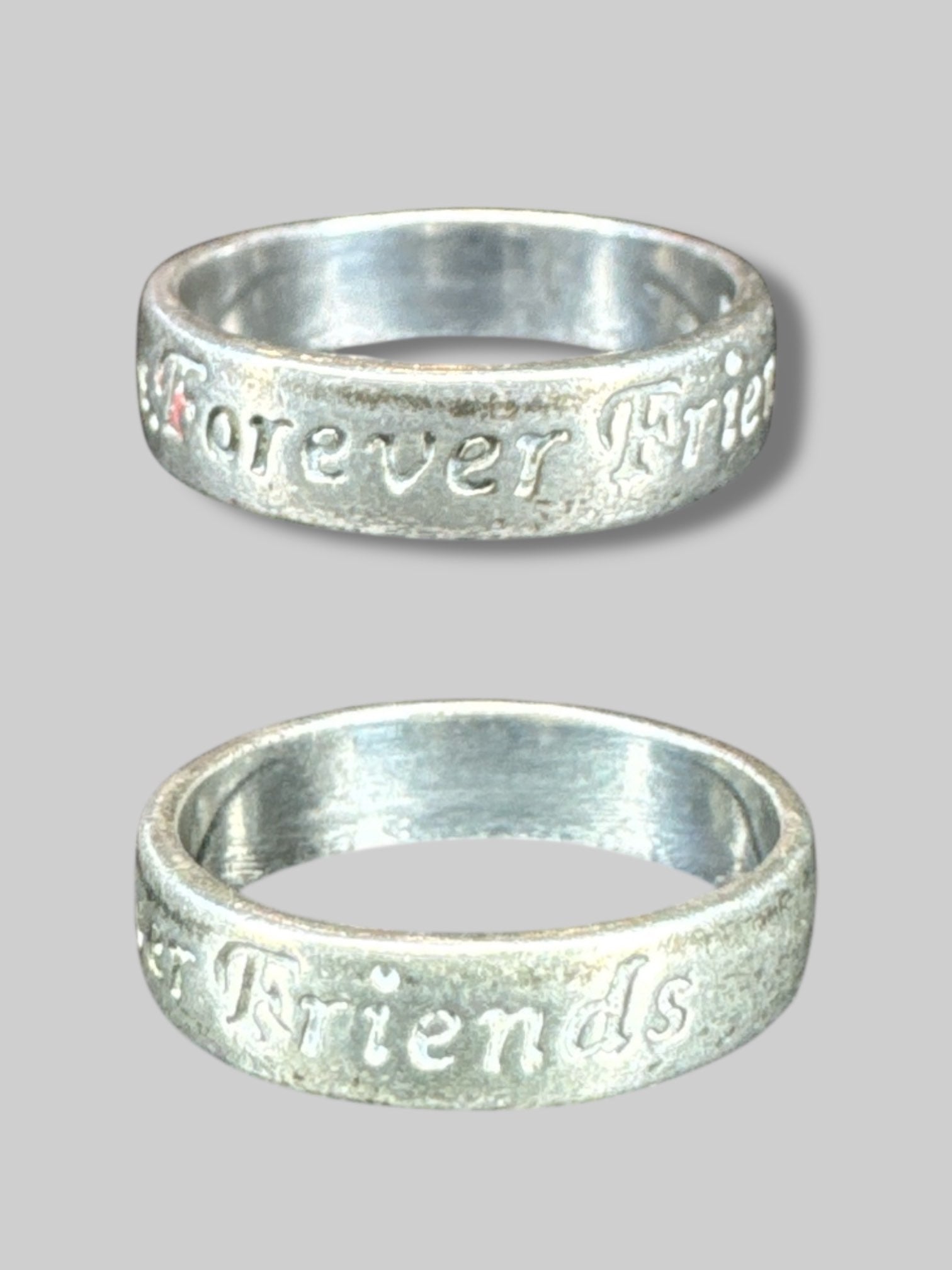 Size 6 Sterling Silver “Always sisters, forever friends” ring