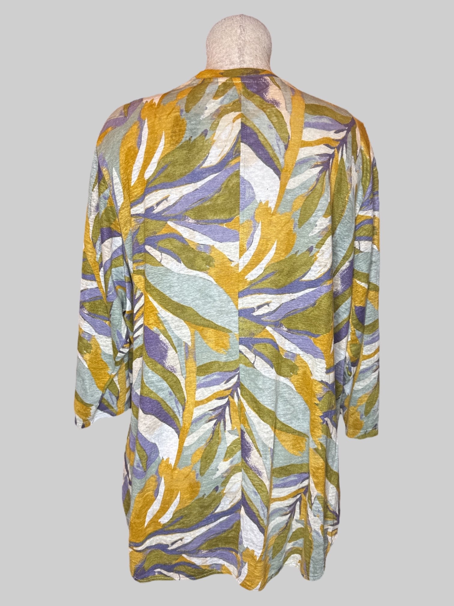 4X Multicolor, botanical shirt with half sleeves