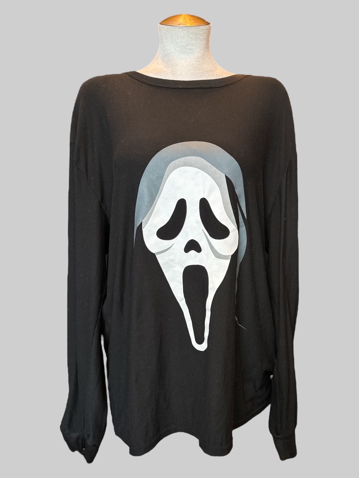 2X ghost face long sleeve top