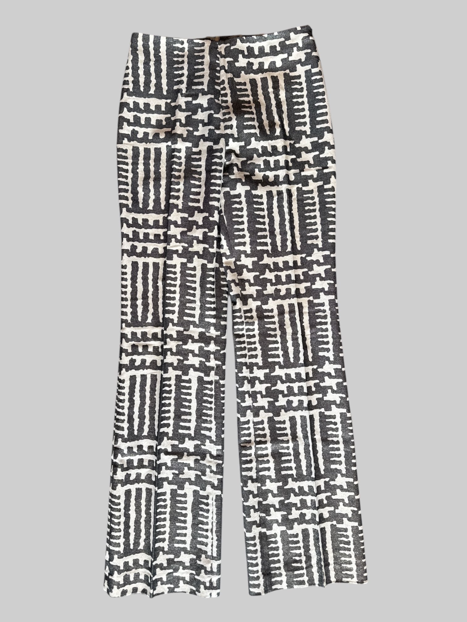 S vintage gray and white glittery pants with zipper