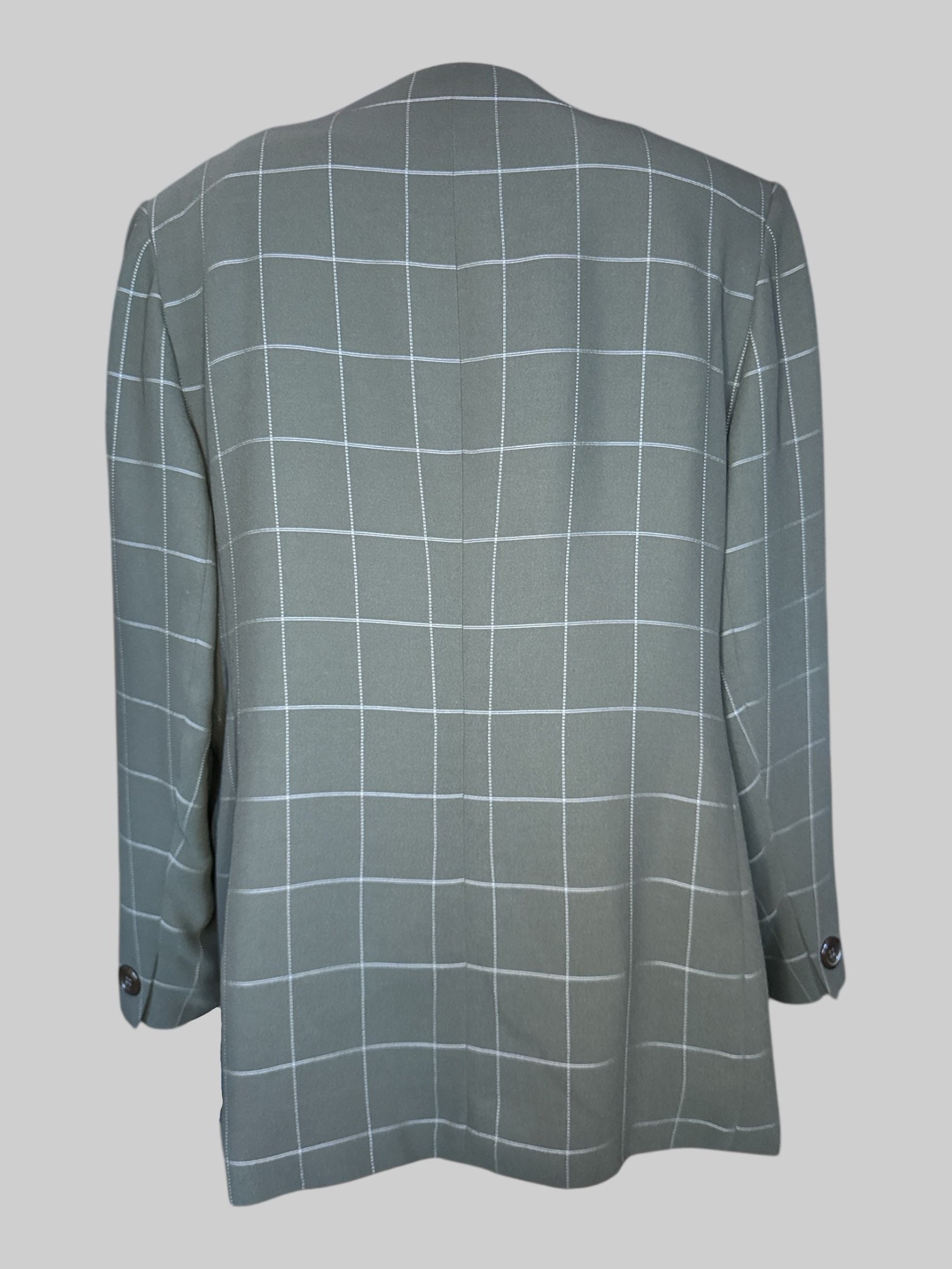XL NWT Dark green, two piece skirt and blazer, set with shoulder pads and unopened pockets