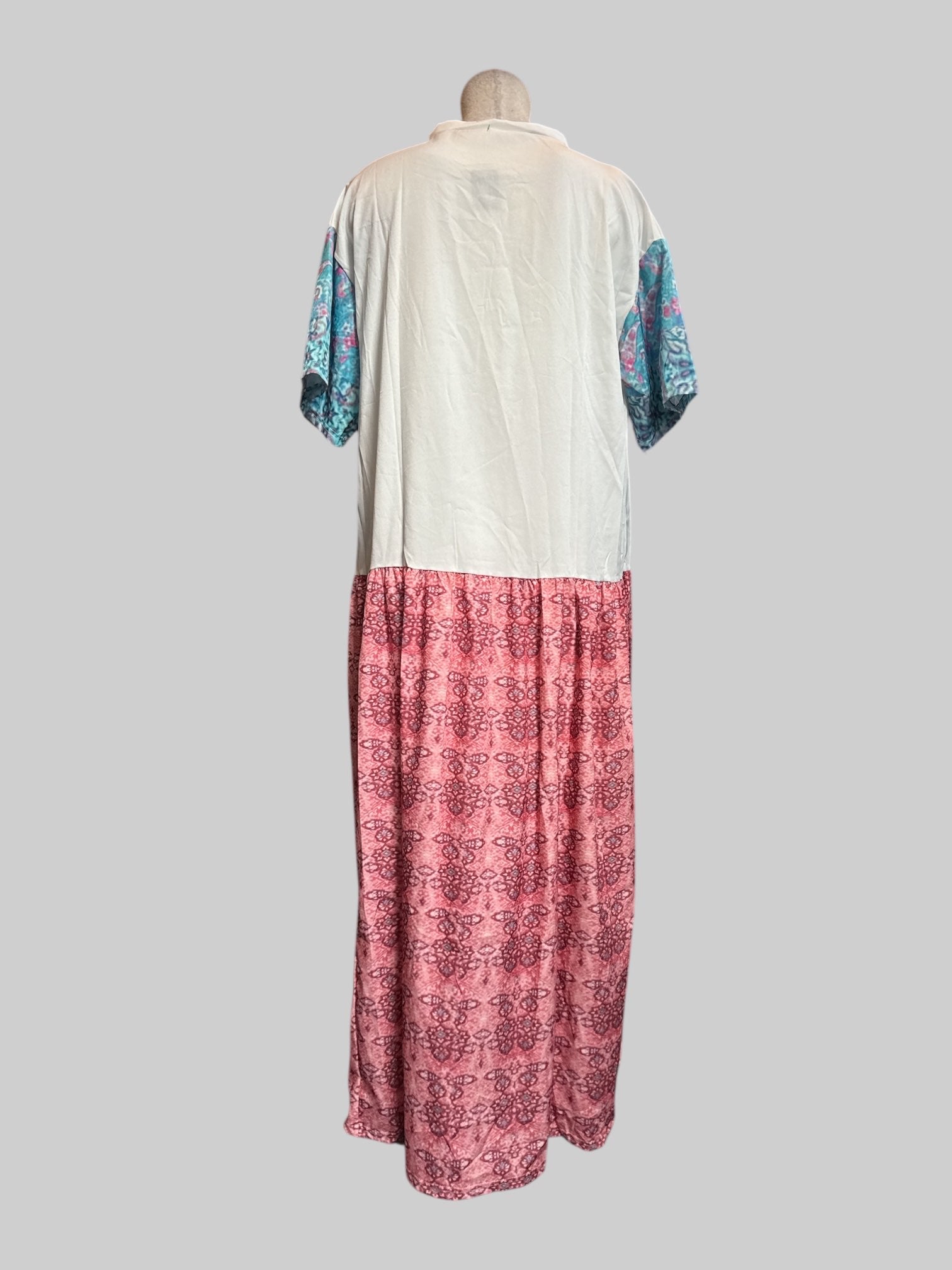 XL Multicolor funky dress with front slit
