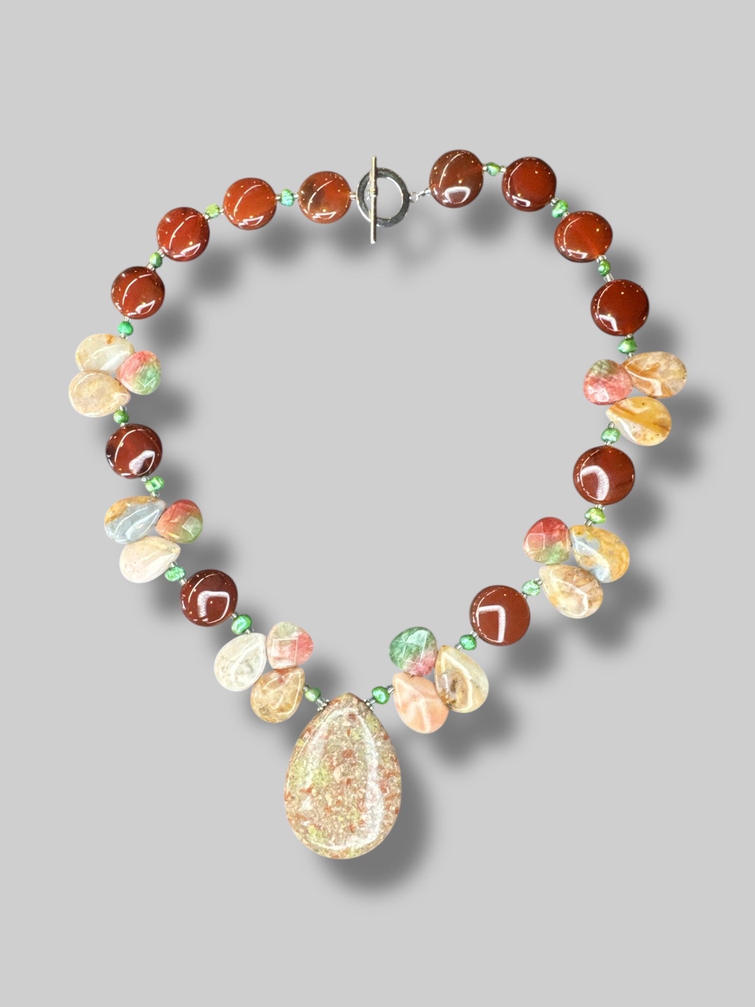 Gorgeous mixed crystal statement necklace