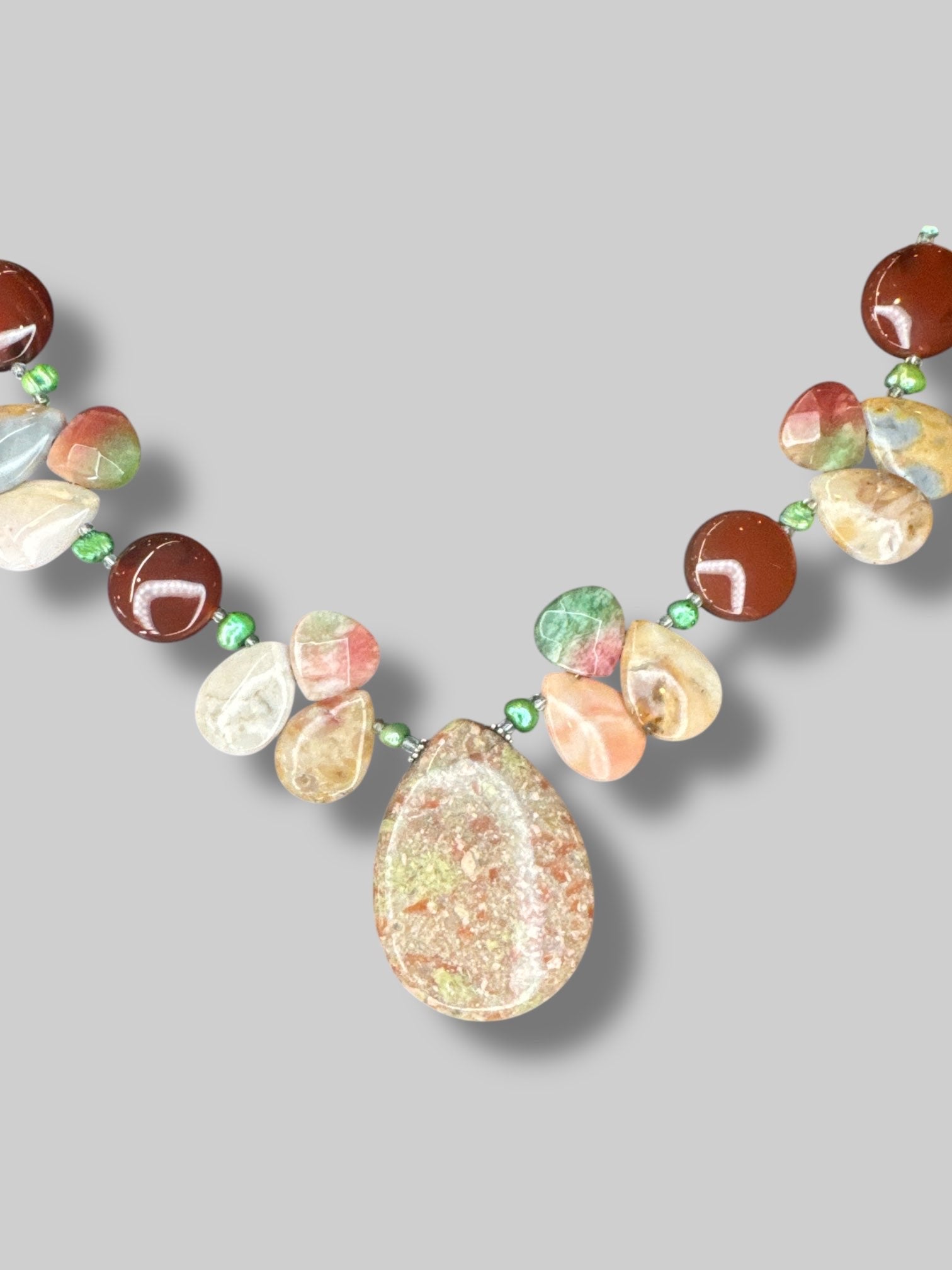 Gorgeous mixed crystal statement necklace