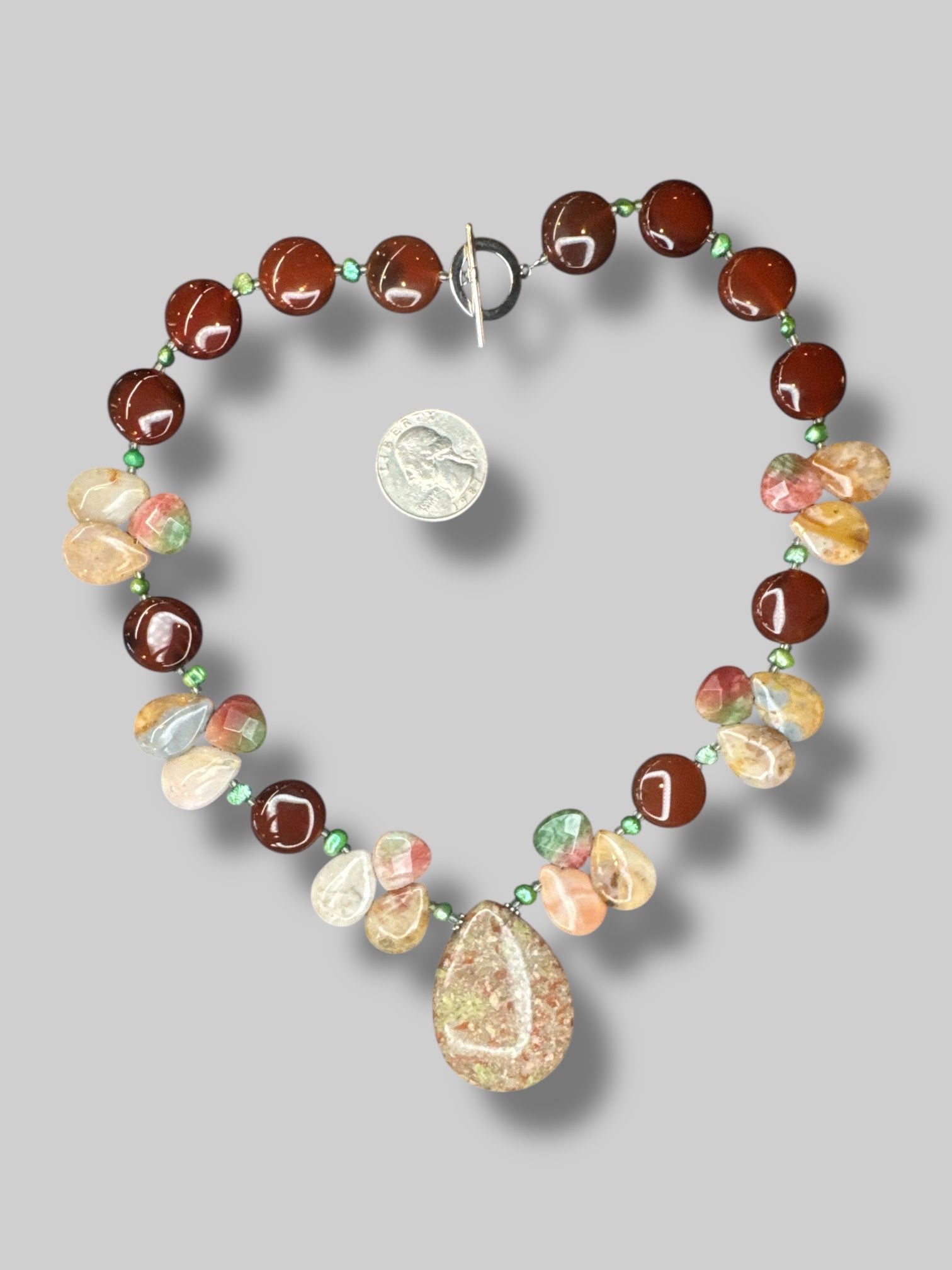 Gorgeous mixed crystal statement necklace