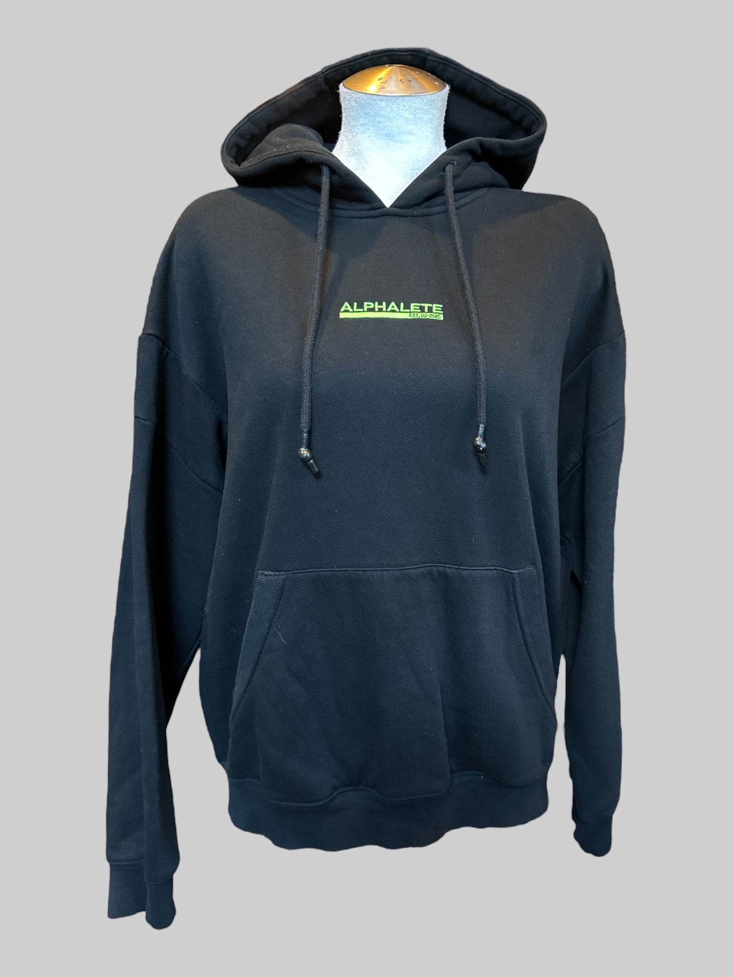 0X Black “Alphalete” pull over hoodie