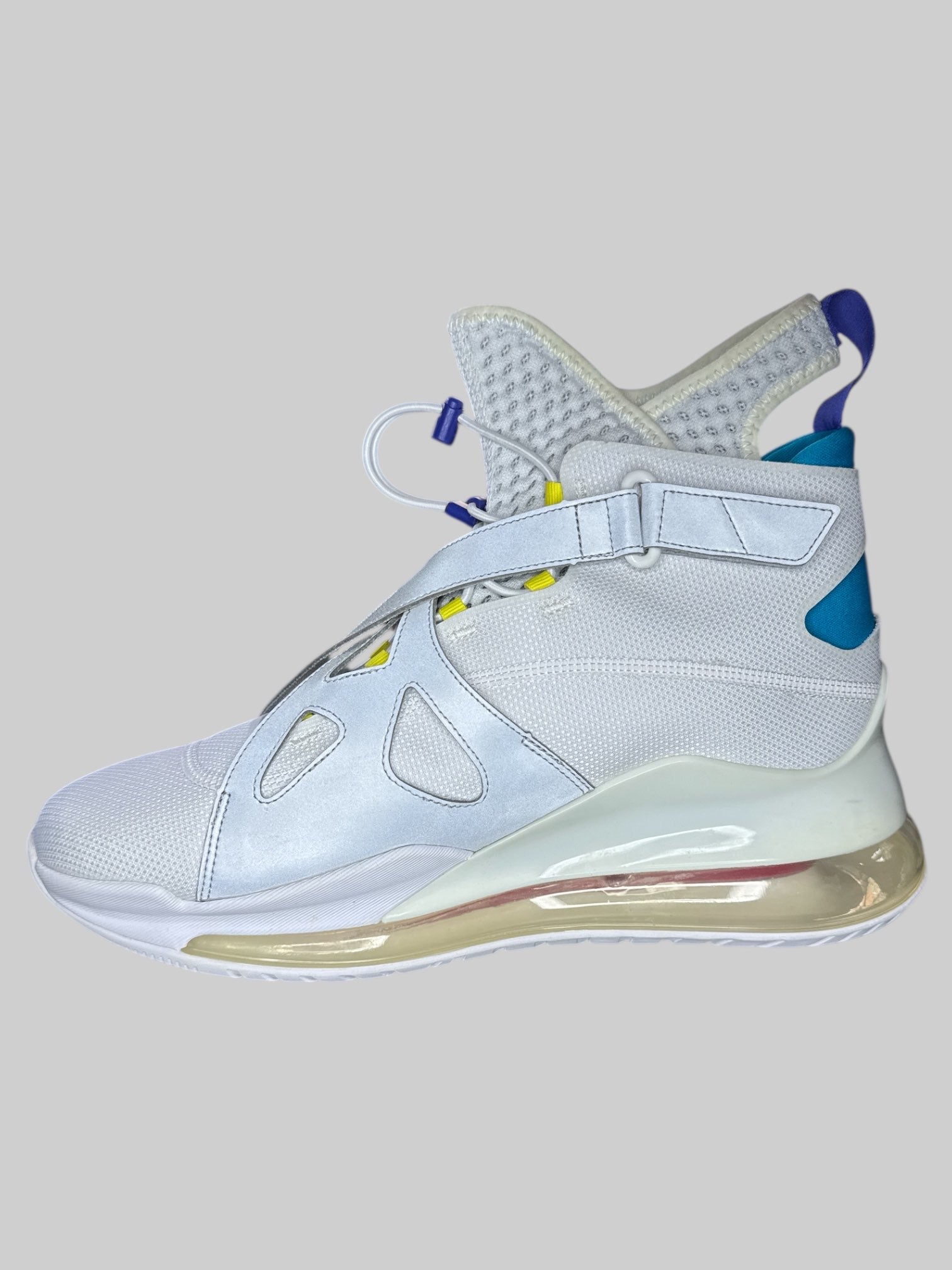 Size 11 White aqua Air Jordan Latitude 720 sneakers