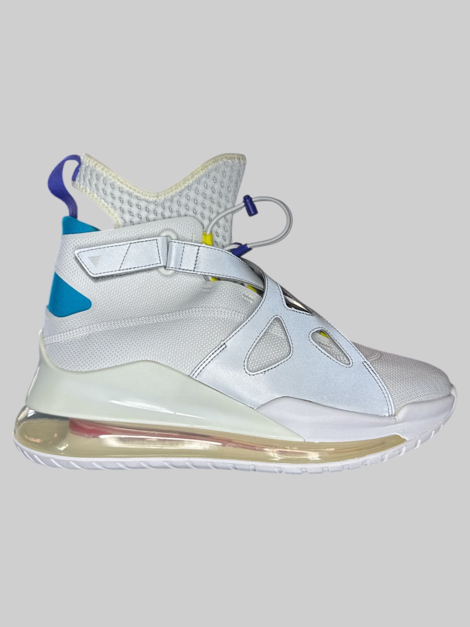 Size 11 White aqua Air Jordan Latitude 720 sneakers