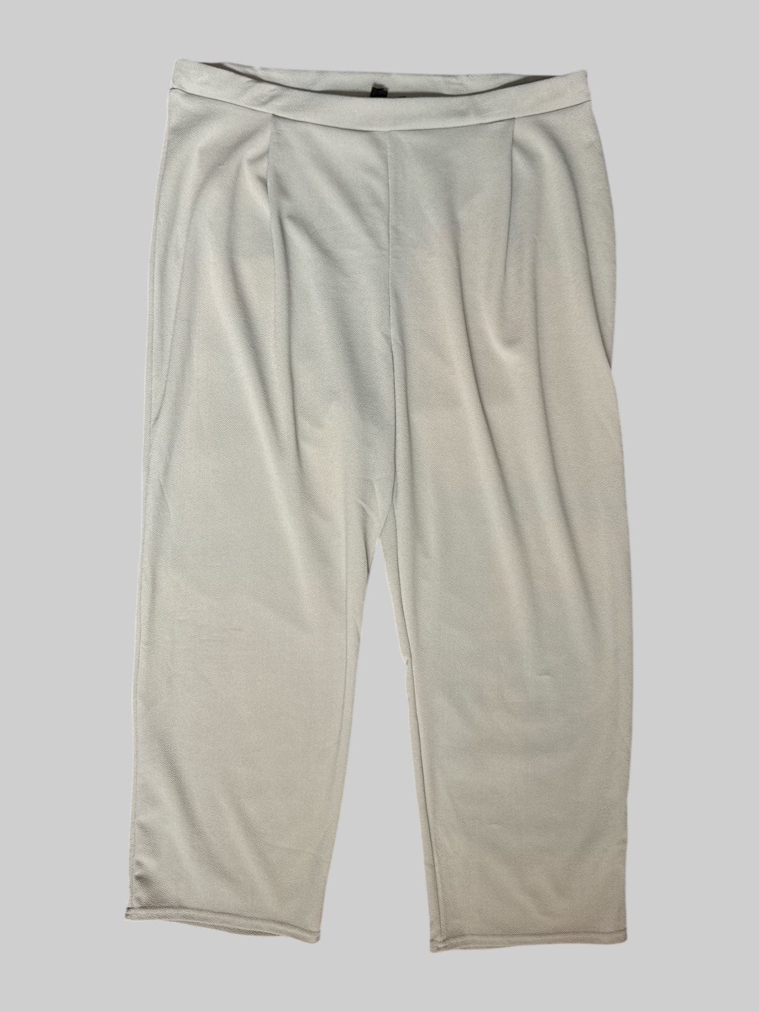 0X Light grey flowy pants with elastic waistband