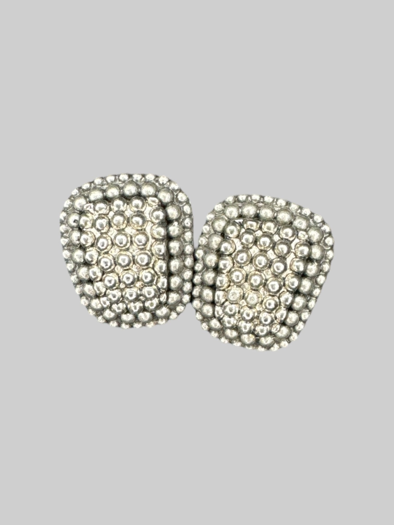 Vintage silver color clip on earrings
